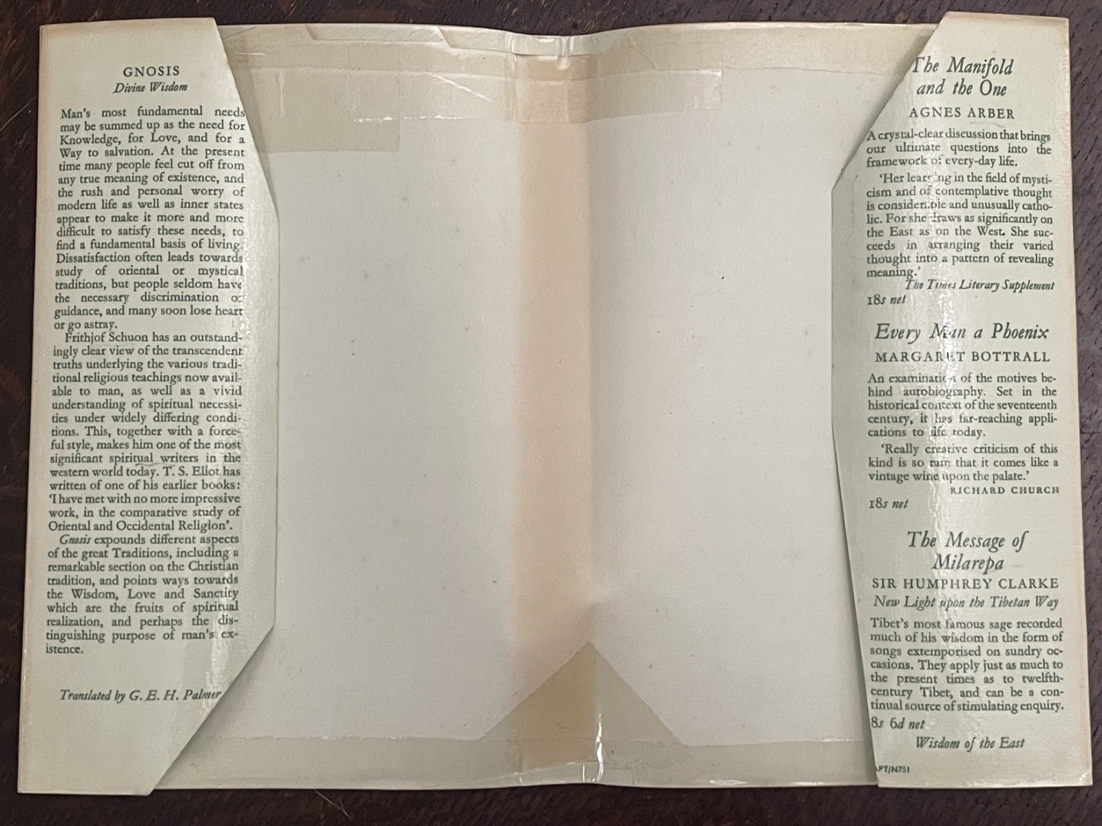 GNOSIS: DIVINE WISDOM – 1st 1959 – MYSTERIES, MYSTICISM, GOD, DIVINE KNOWLEDGE