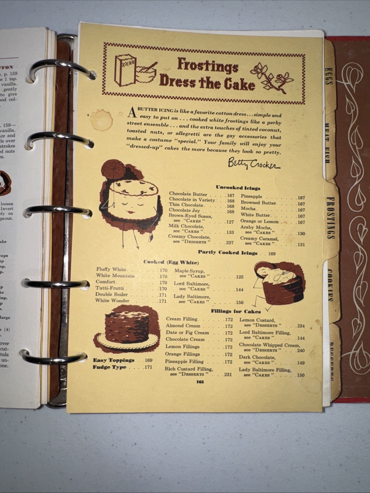 Vintage 1950 Betty Crocker Picture Cook Book 5-Ring Binder First Edition As-Is