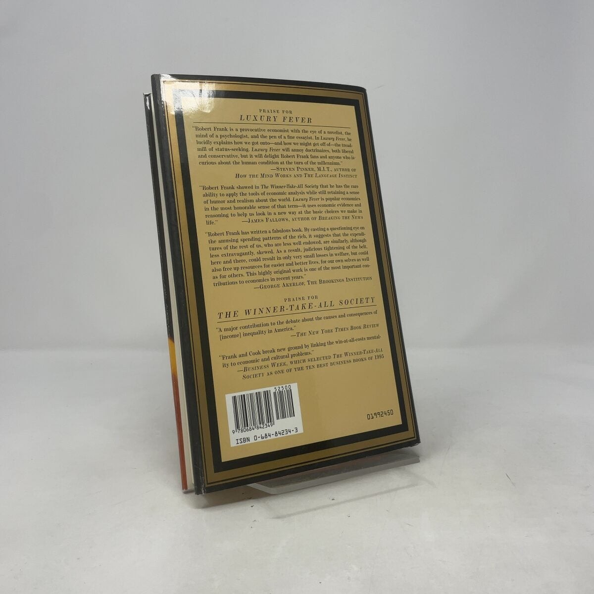Luxury Fever by Robert H. Frank HC First Edition Like New 1999