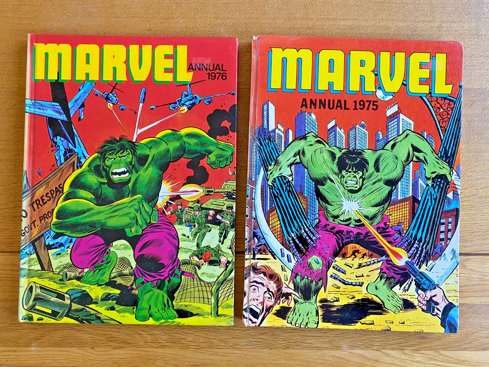 HB Marvel Annuals 1975 & 1976 Starring the Incredible Hulk Super Heroes