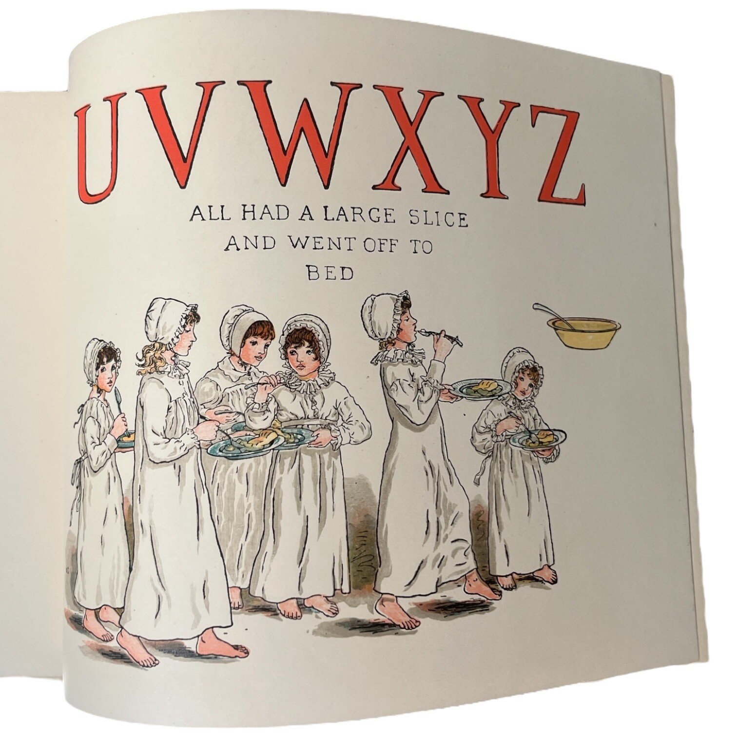 Vintage Kate Greenaway A Apple Pie Book Frederick Warne 8 x 10″ Great Britain