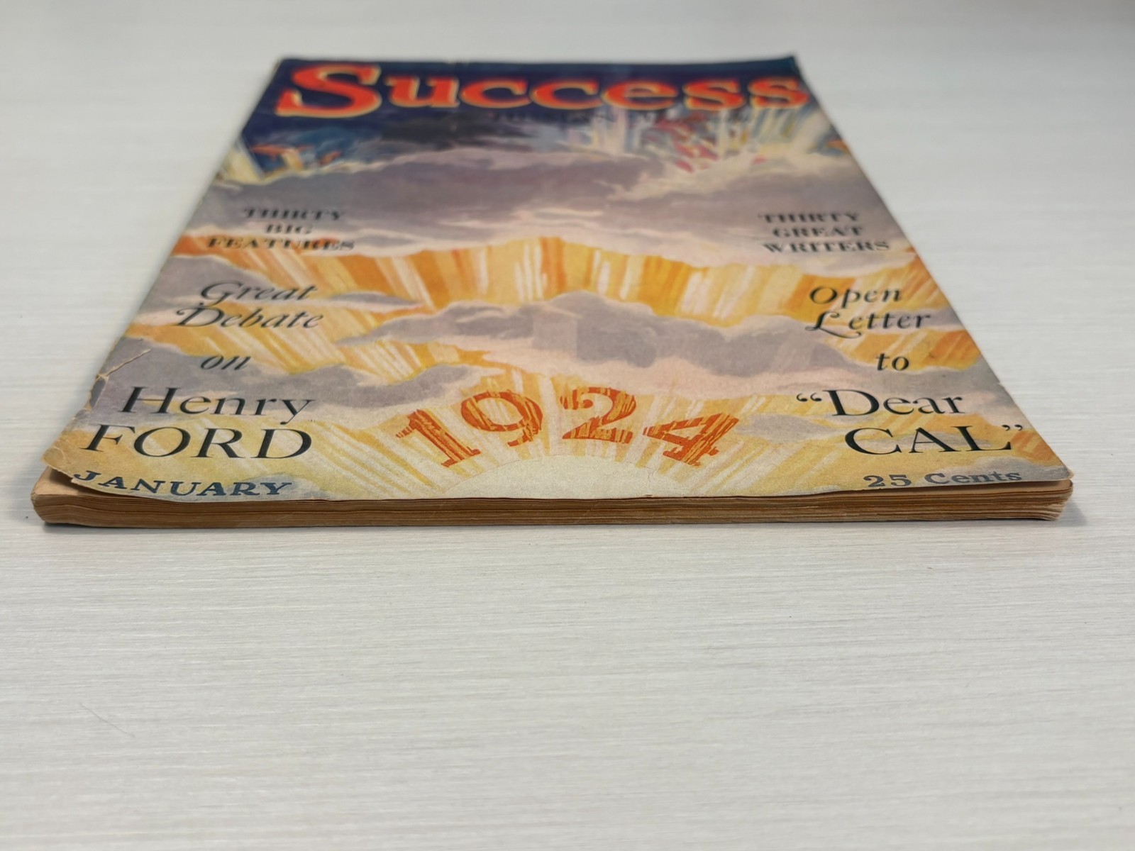SUCCESS Magazine January 1924 Orison Swett Marden Final Year Haanel Master Key