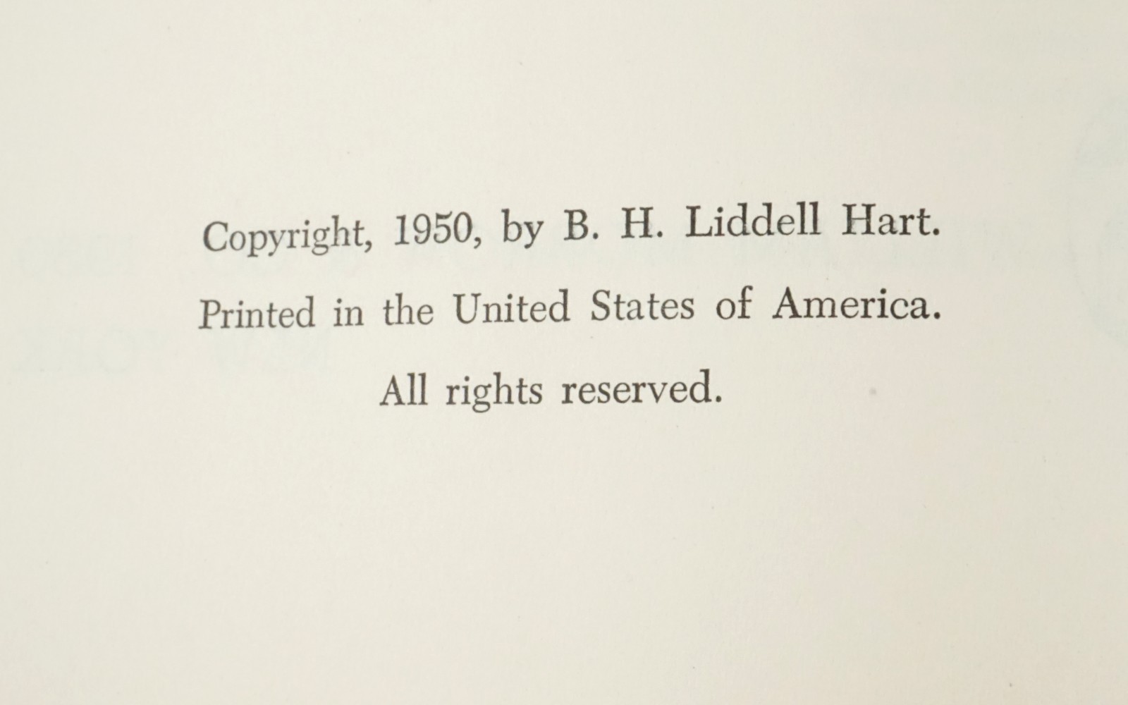 Defence of the West by B. H. Liddell Hart William Morrow & Co. ©1950 1st/1st