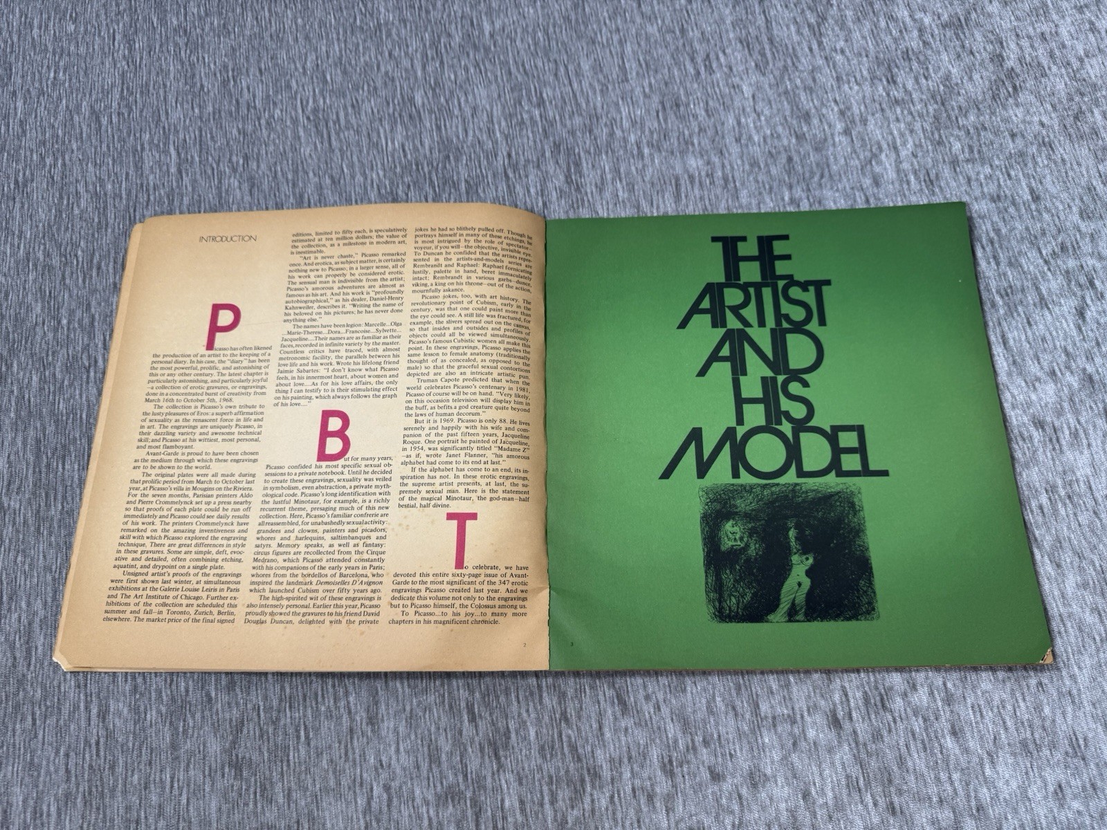 Avant Garde Picasso’s Erotic Gravures Art No 8 1969 Brothel Voyeur Muses Book