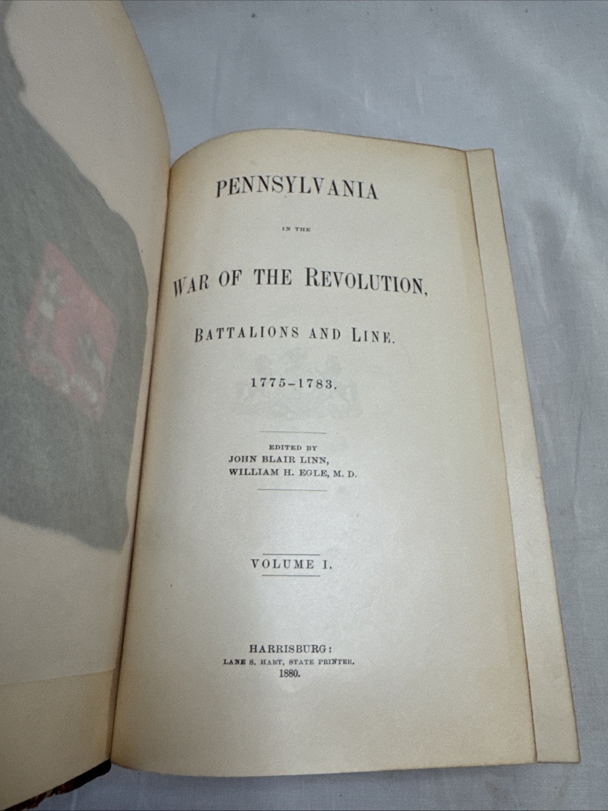 Pennsylvania War Revolution Battalions Line 1775-1783 Linn 2 Vols 1880 Half Leat