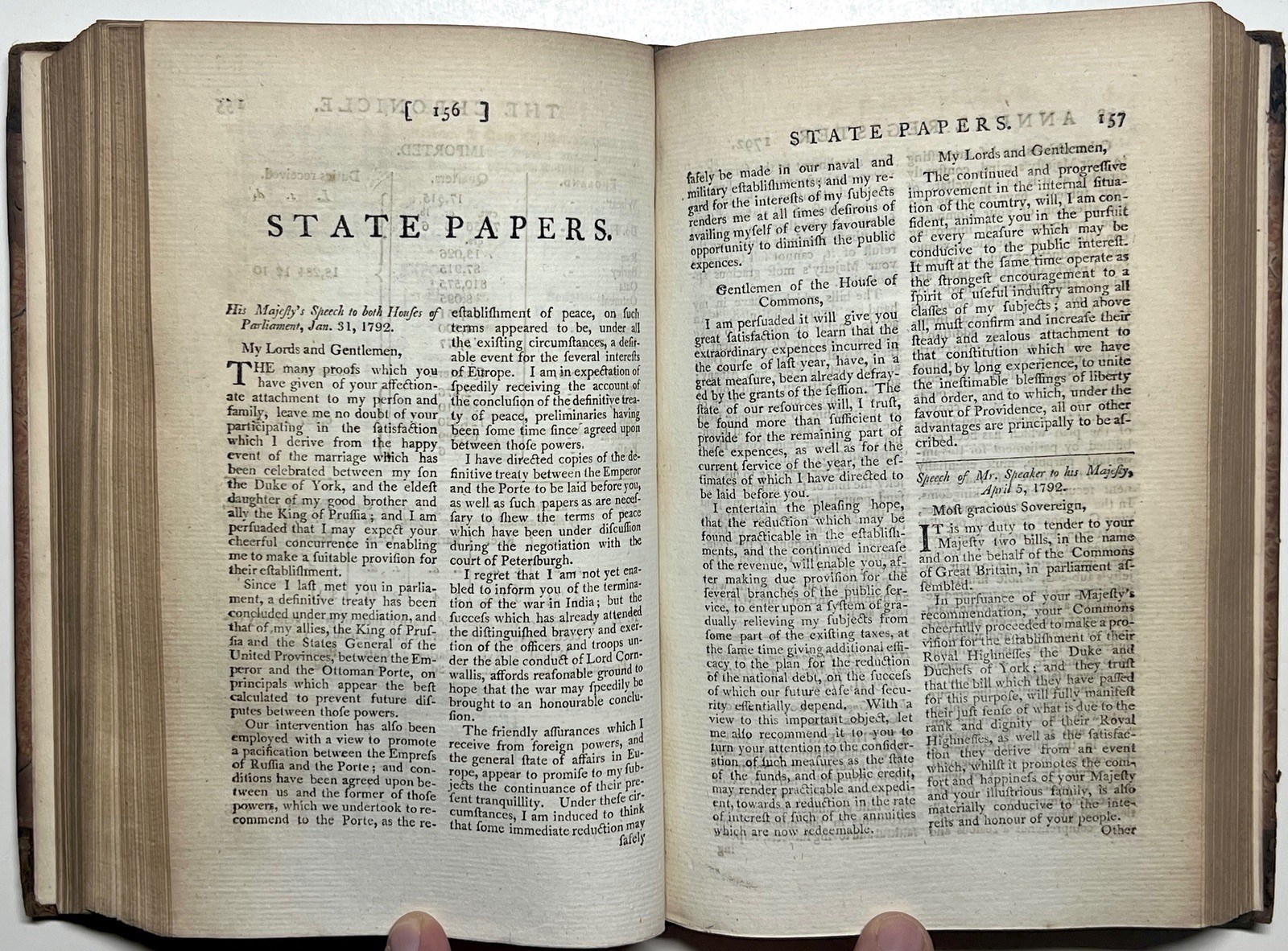 1792 ANNUAL REGISTER HISTORY POLITICS LITERATURE BURKE FIRST ED HALF CALF LONDON