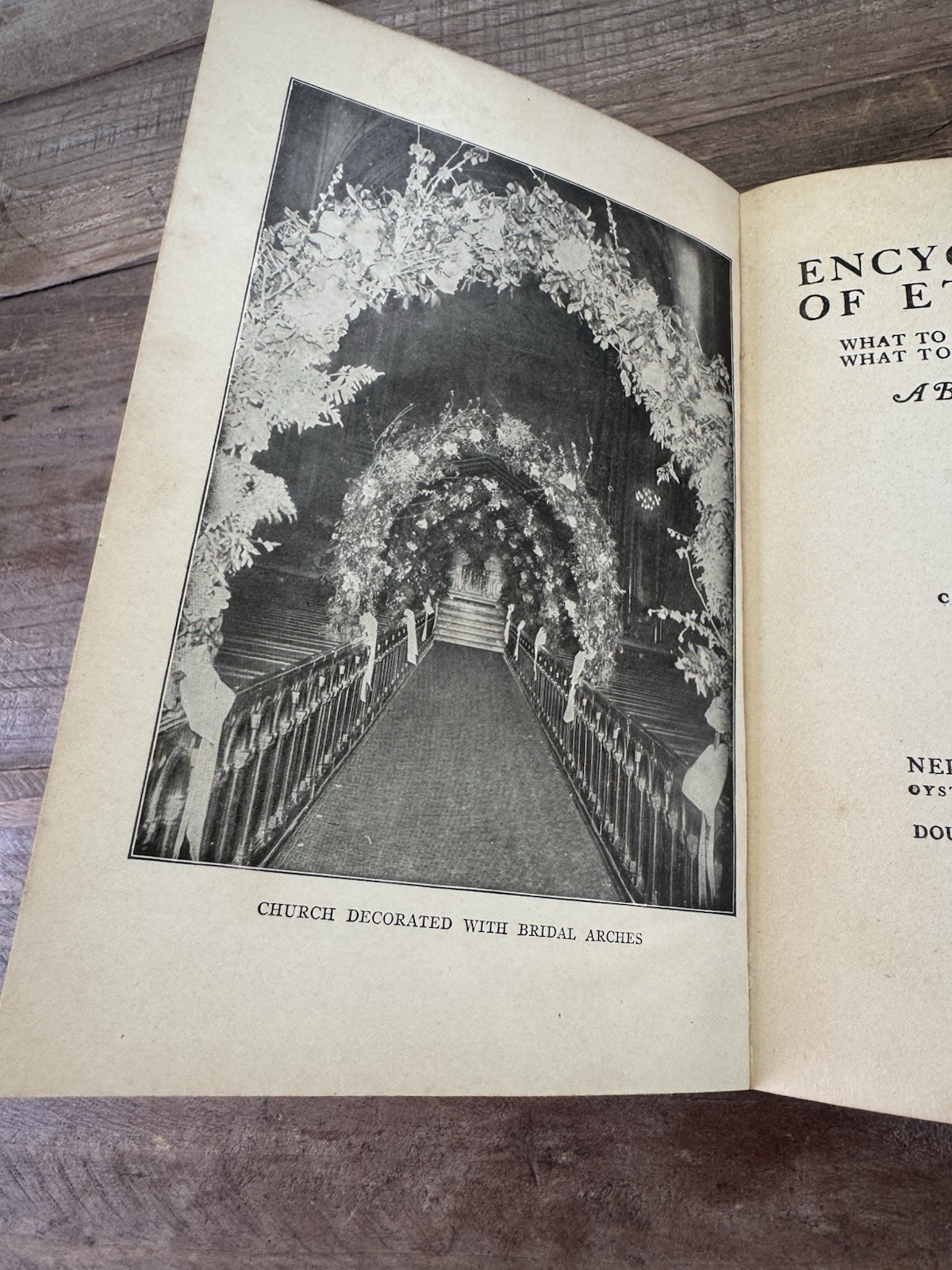 1921 Emily Holt Encyclopaedia of Etiquette Vol 1 Hardcover Doubleday Vintage