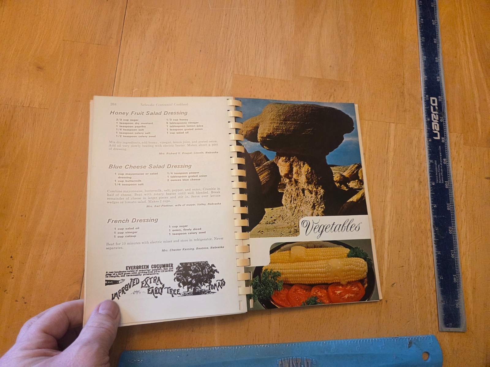 Nebraska Centennial First Ladies’ Cookbook – 1967 Spiral Paperback