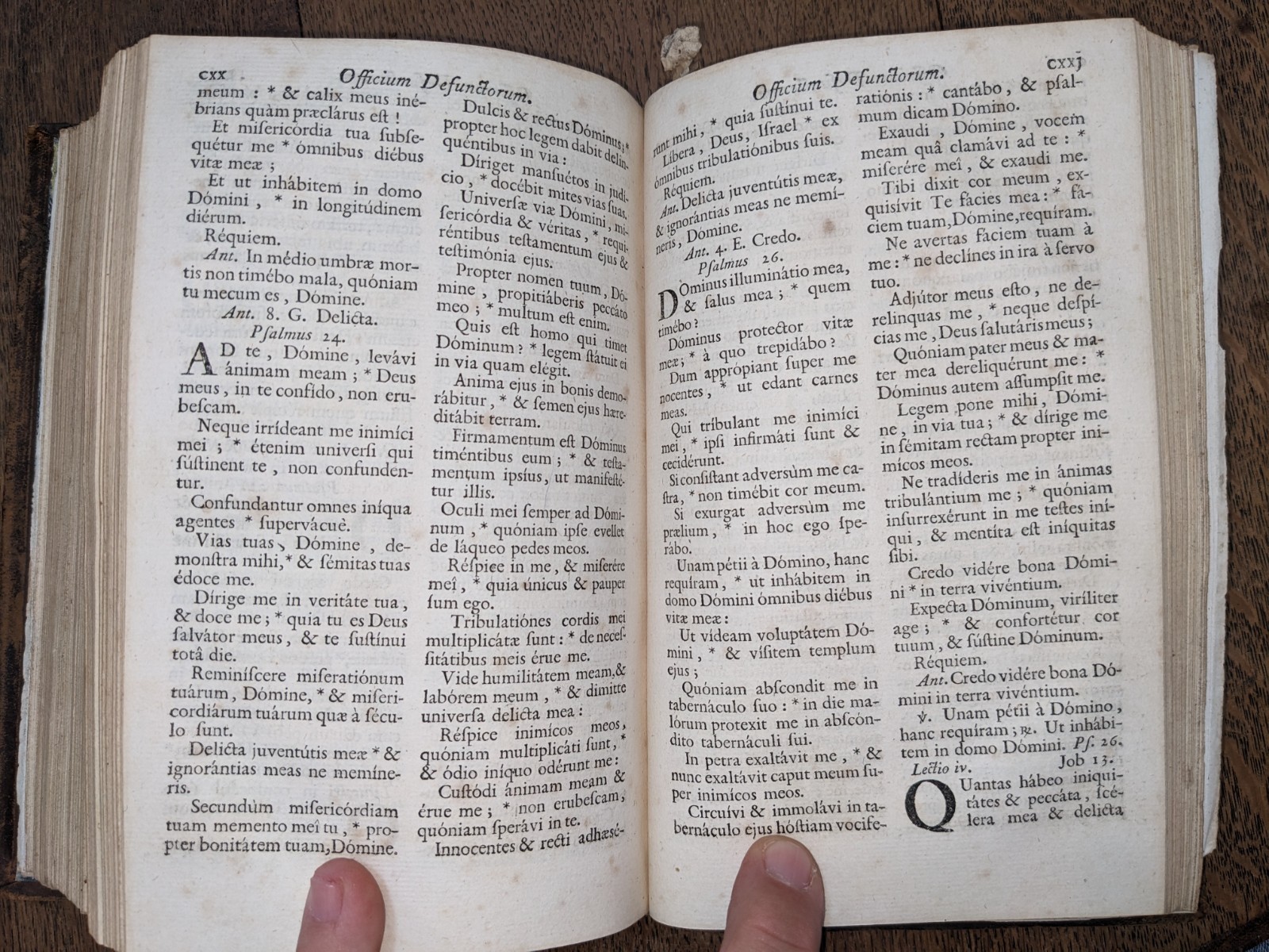 antique book – Brevarium Albiense – Pars Hyemalis – 1764