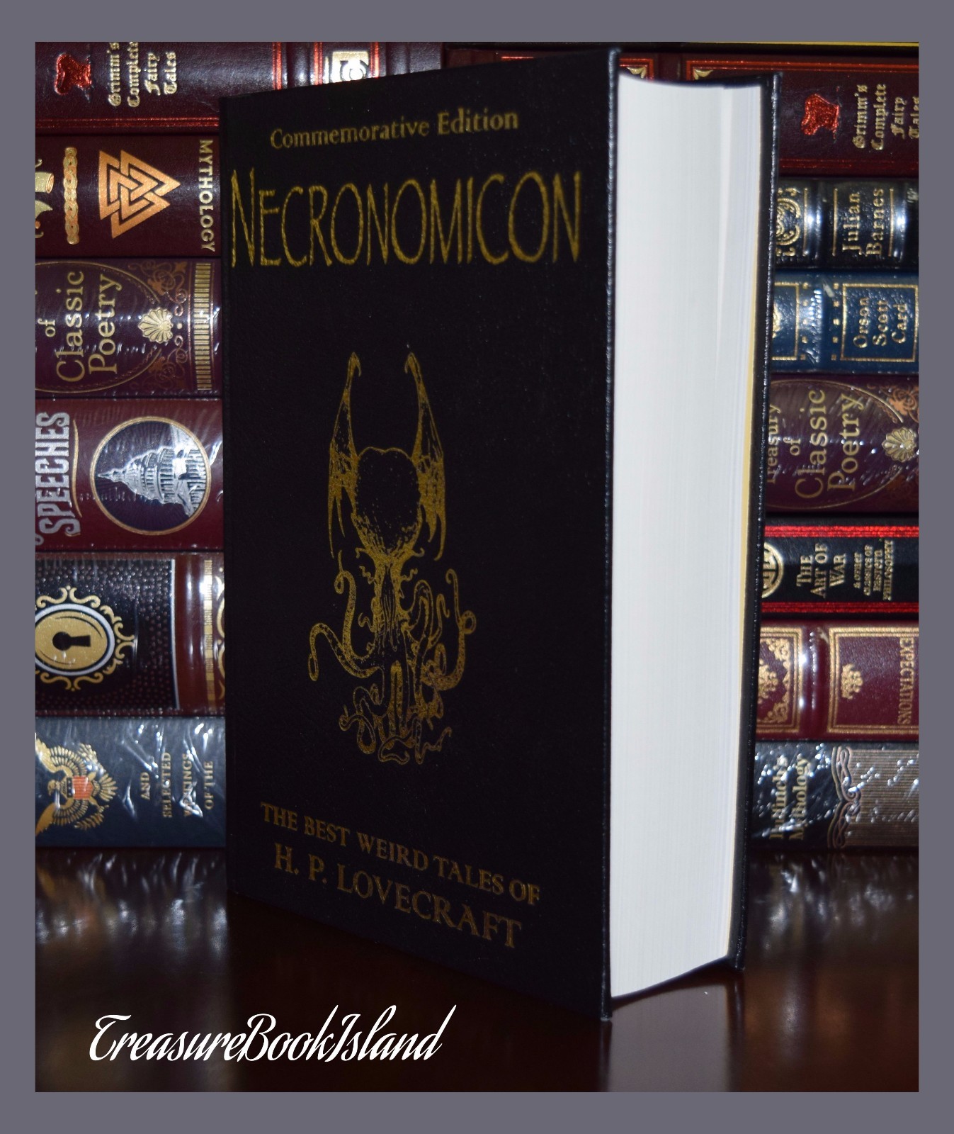 Necronomicon by H.P. Lovecraft Commemorative New Deluxe Leather Bound Hardcover