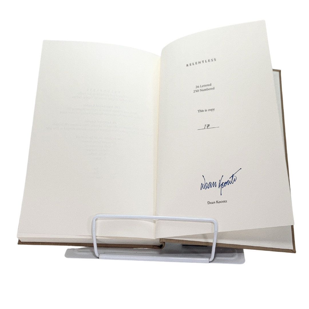 Relentless by Dean Koontz, Signed Limited Edition #17/250 cc., 2009