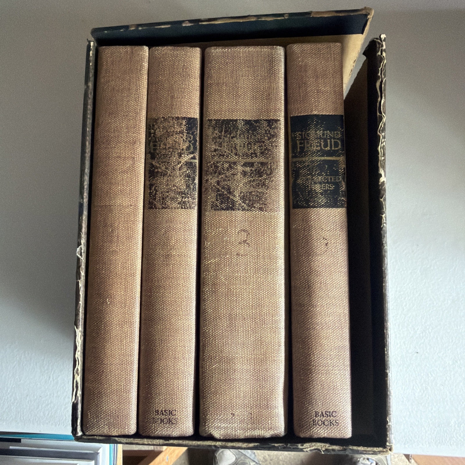 Sigmund Freud, Collected Papers Box Set 1st American Ed 1959 HC Missing Vol 4