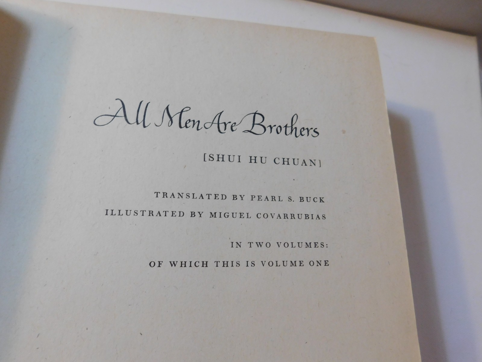 All Men Are Brothers Pearl Buck Limited Editions Club 1948 Signed Covarrubias 2v