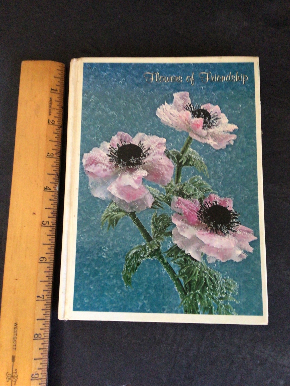 1968 Ideals Mini Book Flowers of Friendship Vintage HC Gift Book
