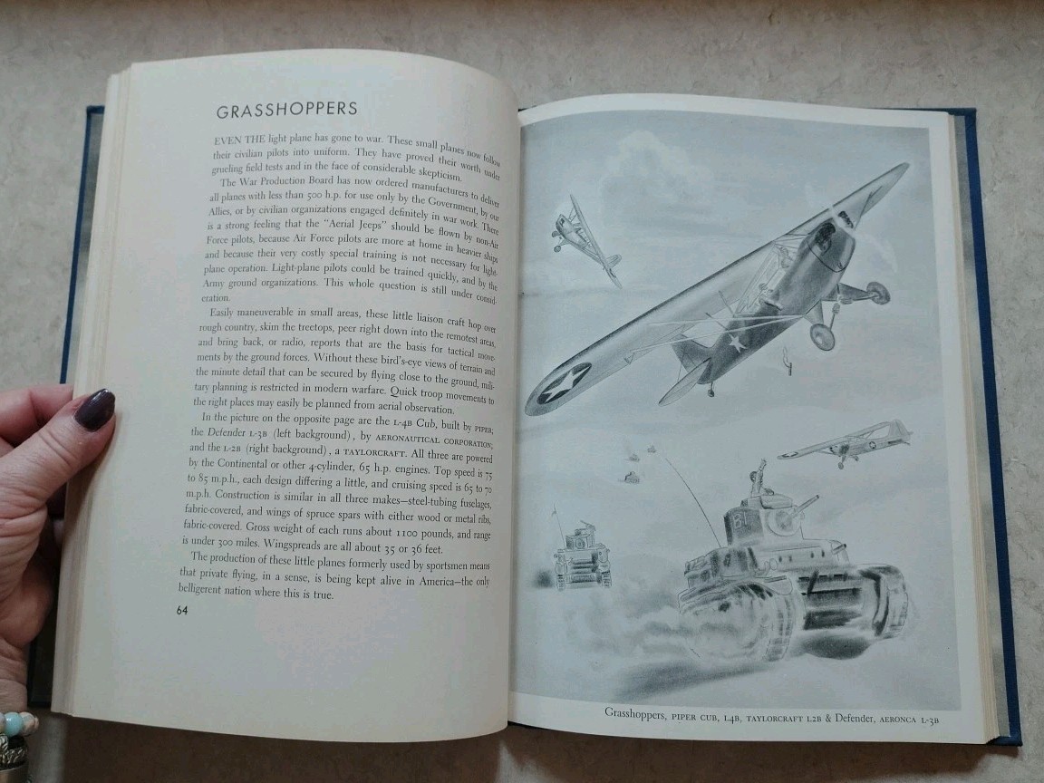 America’s Fighting Planes in Action by Reed Kinert 1943 Illustrated 1st Edition