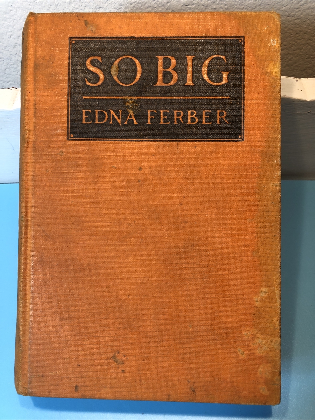 SO BIG, Historical Novel by Edna Ferber 1924 -Pulitzer Winner, Best Seller