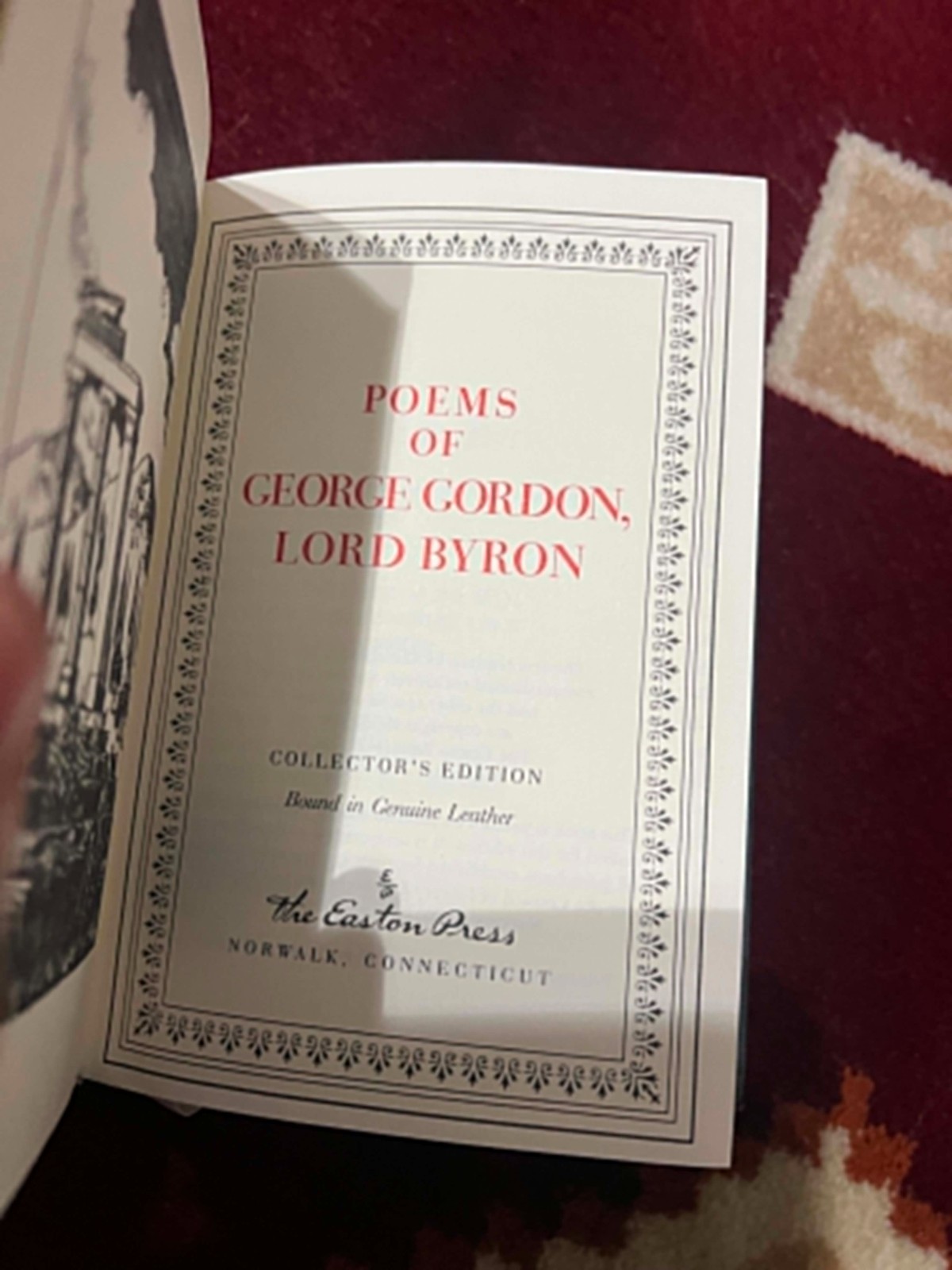 Easton Press POEMS OF LORD BYRON Leather Pocket Edition Collector’s Edition