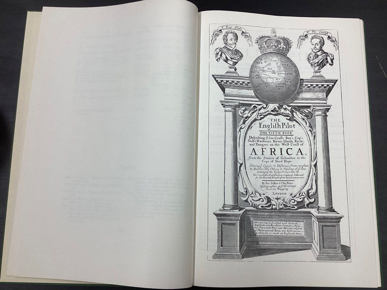 1973 English Pilot FACSIMILE 1701 Seller & Price Theatrum Orbis Terrarum Vol 4