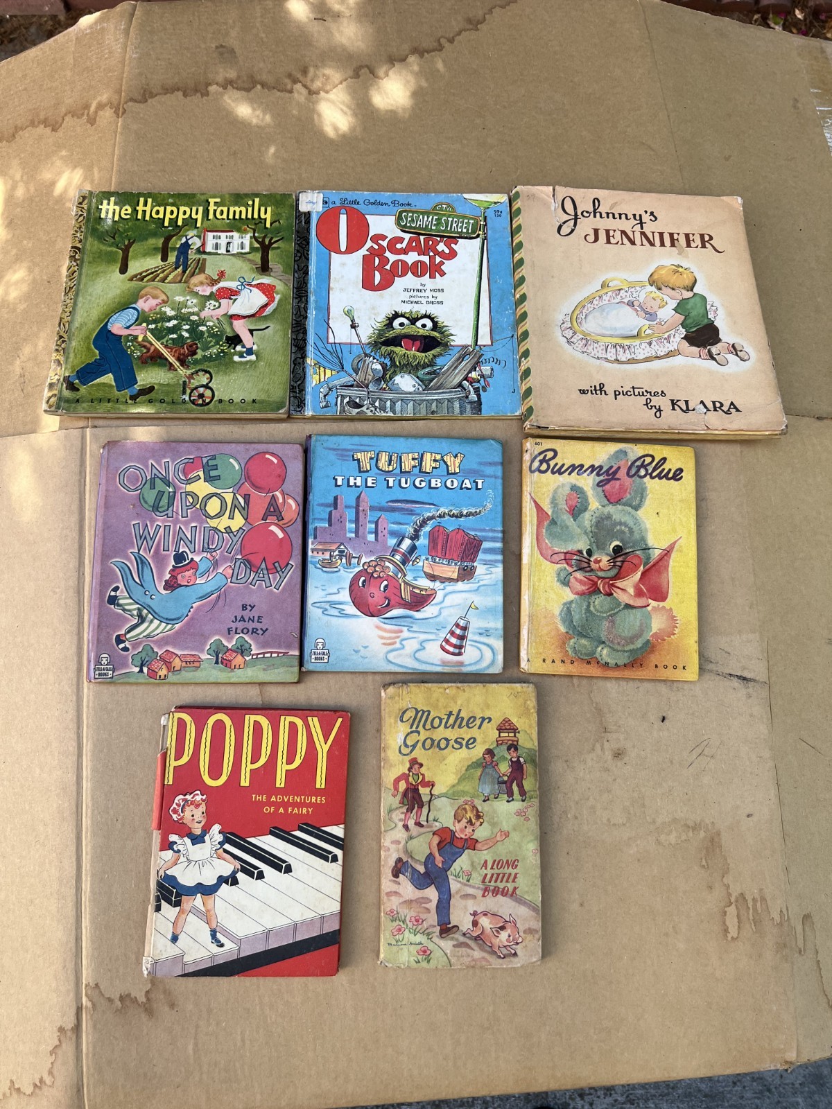 LOT Of 8 Vintage Children Hardcover books Various Authors 1940’s Poppy, Tuffy…