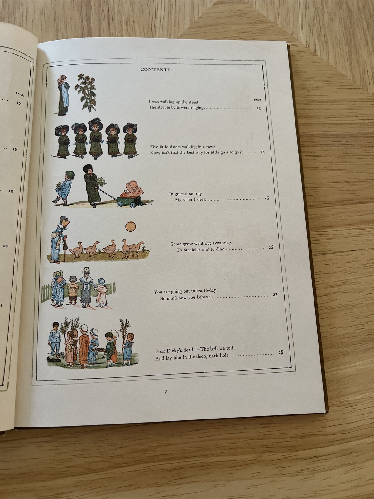 Under The Window Kate Greenaway Ex Lib Printed In Great Britain Frederick Warne