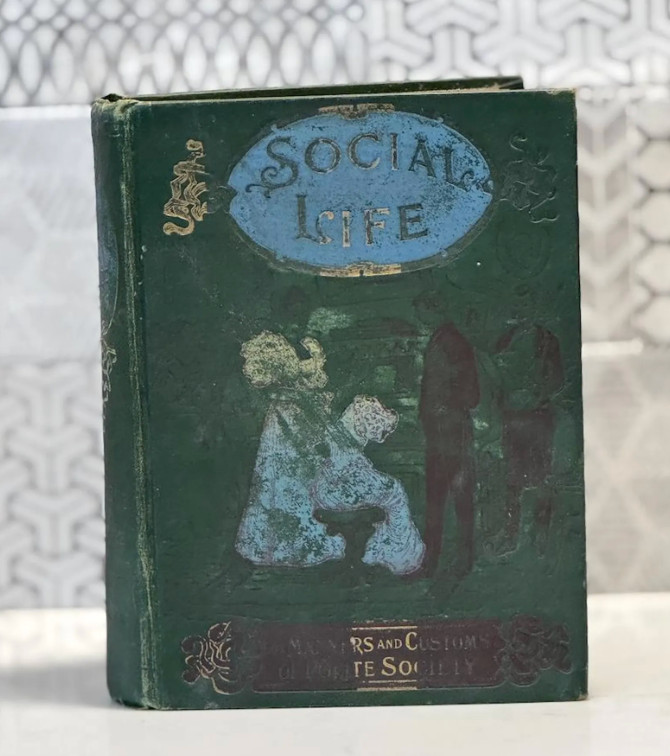 Victorian Book SOCIAL ETIQUETTE by Maud C. Cooke – 1896