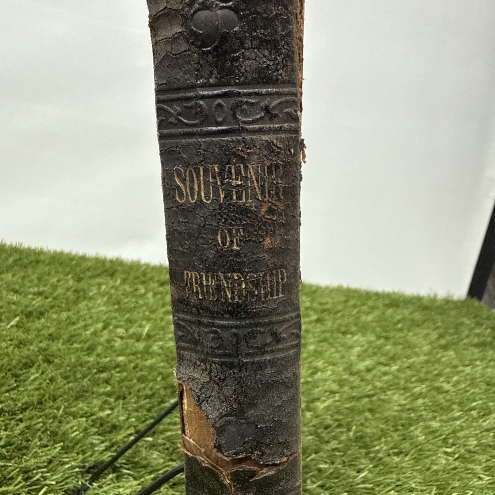 1850’s Souvenir Of Friendship – Illustrated Gift Book Leather Butterfeild Trail