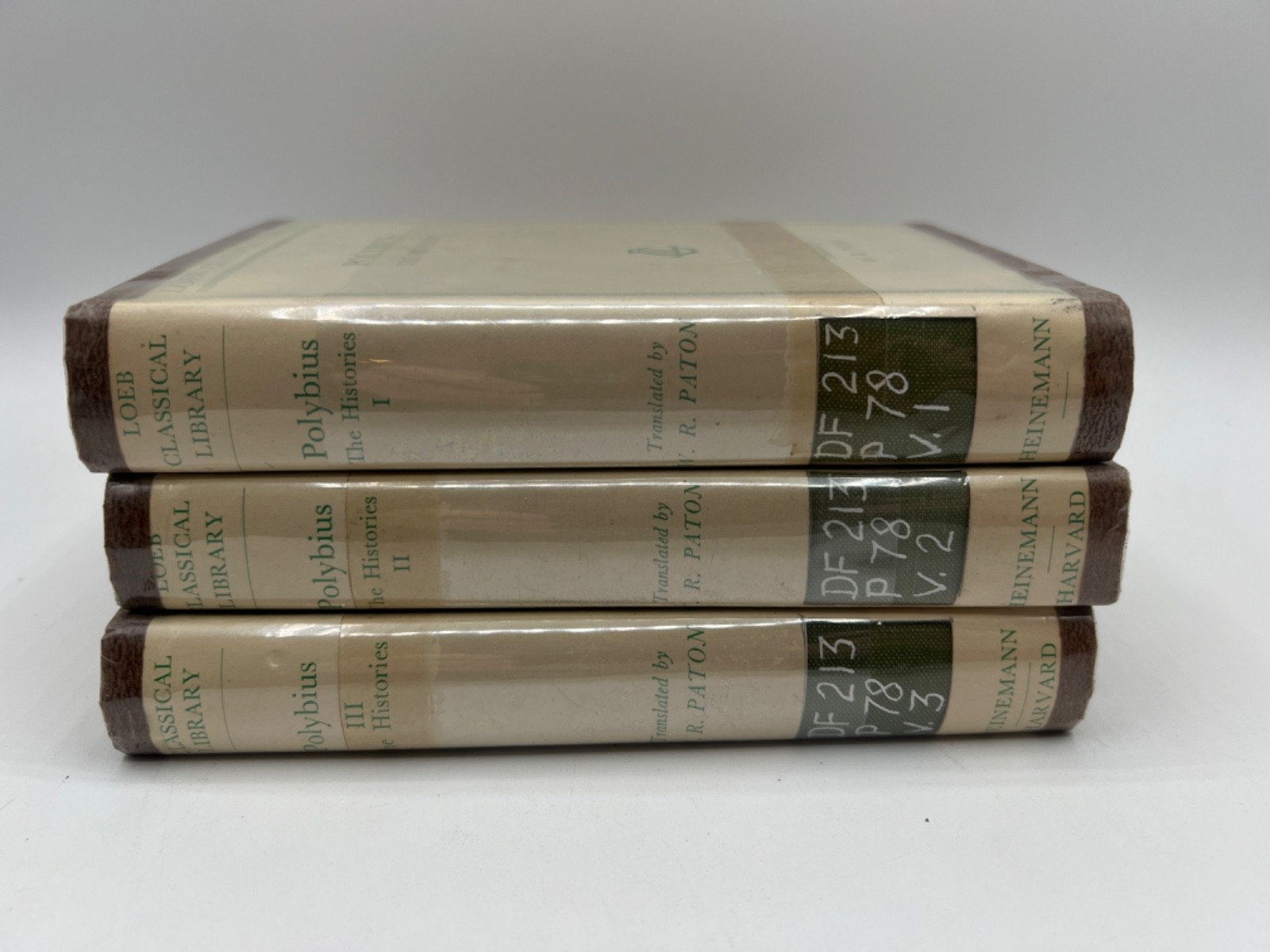 Polybius The Histories Loeb Classical Library Volumes 1-3 (of 6) ANCIENT GREEK