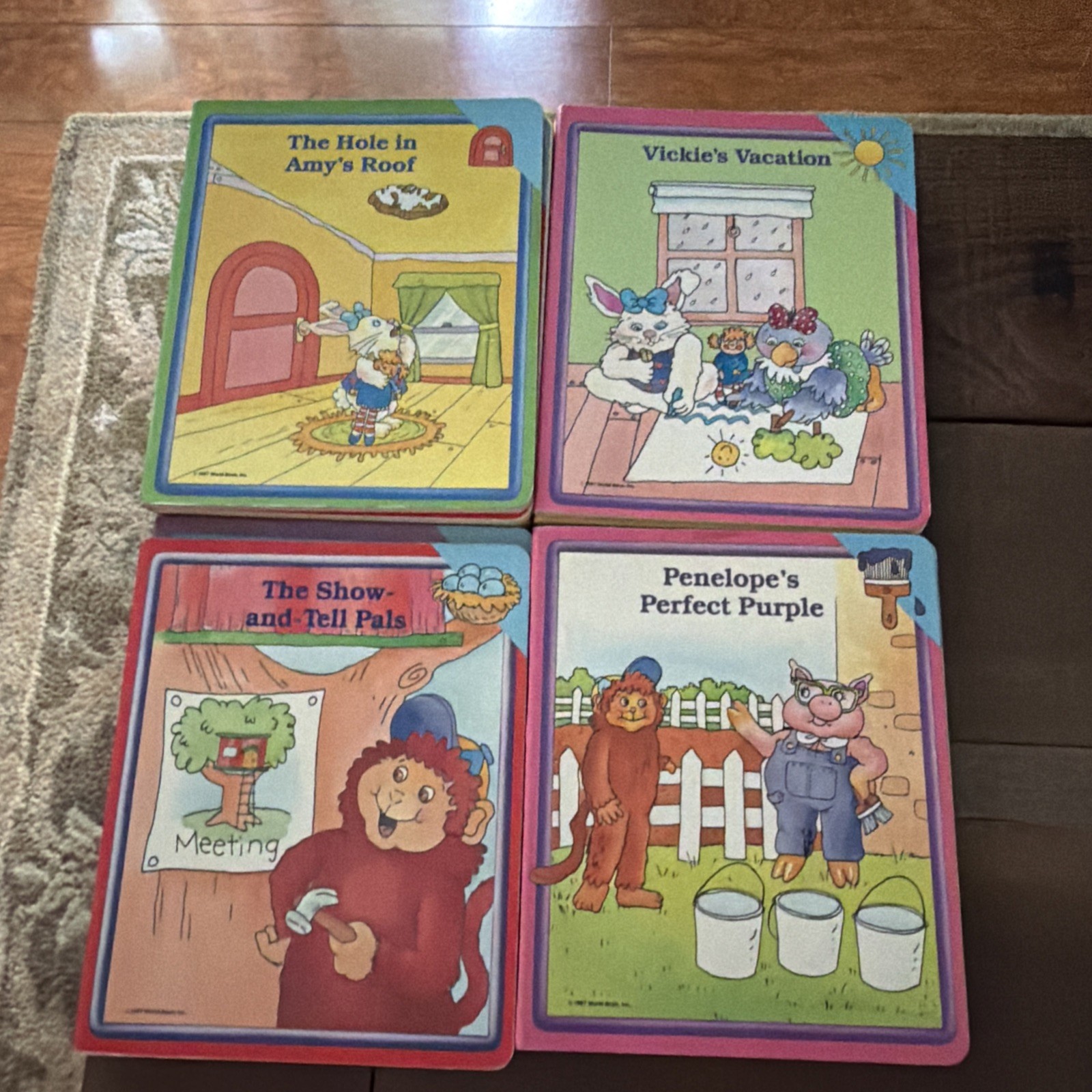 Vintage Lot Of 13 Children’s World Book Inc. Volumes 1987 Hardcover Board Books