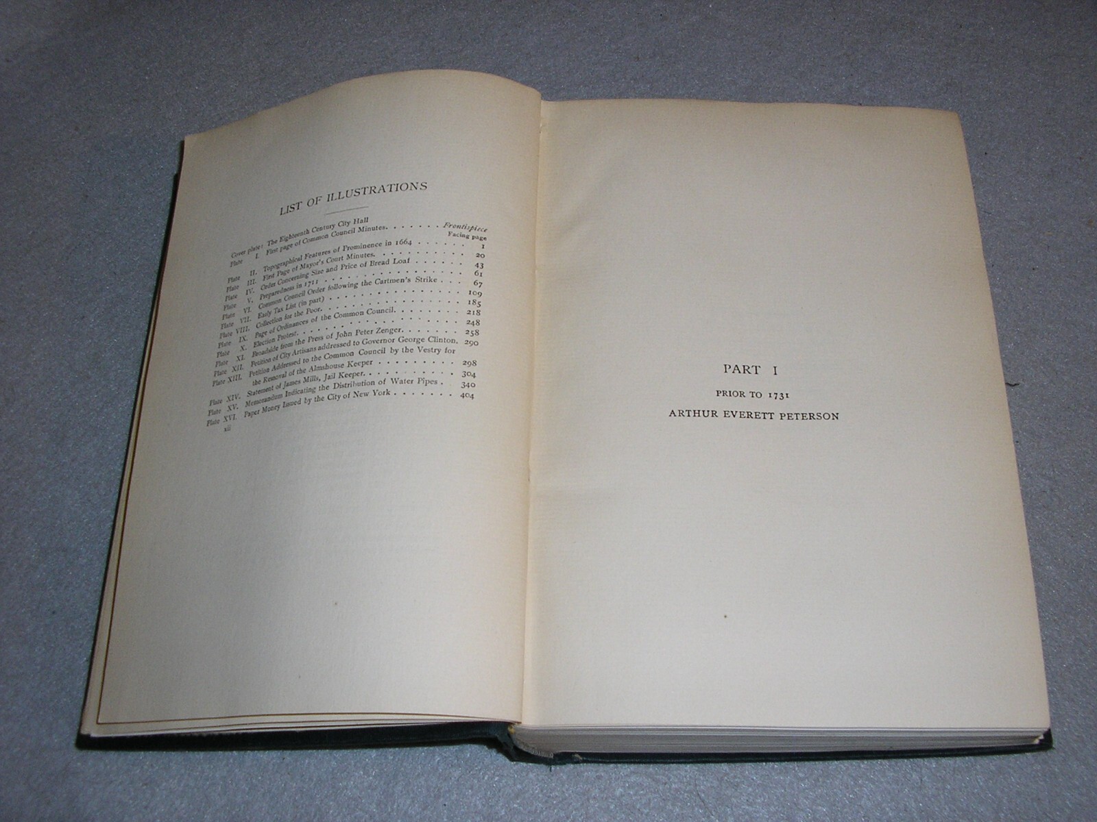 Antique NYC History Book New York City as an 18th Century Municipality 1917