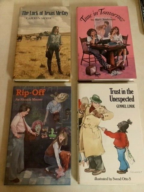 25 Teen Young Adult Hardcover Books 1980s Atheneum Unread Condition w/ Jackets