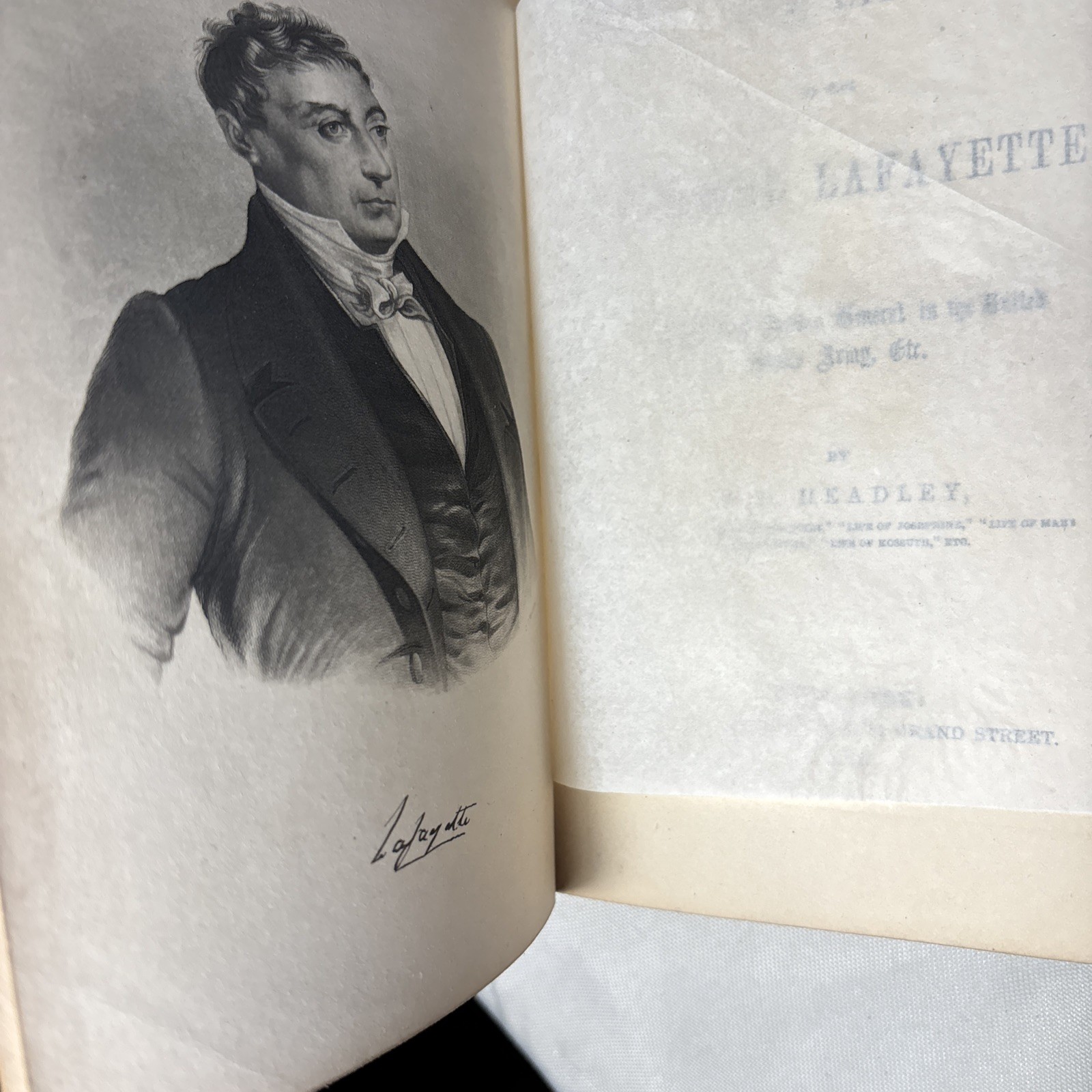1865 – The Life of General Lafayette by P.C. Head Key