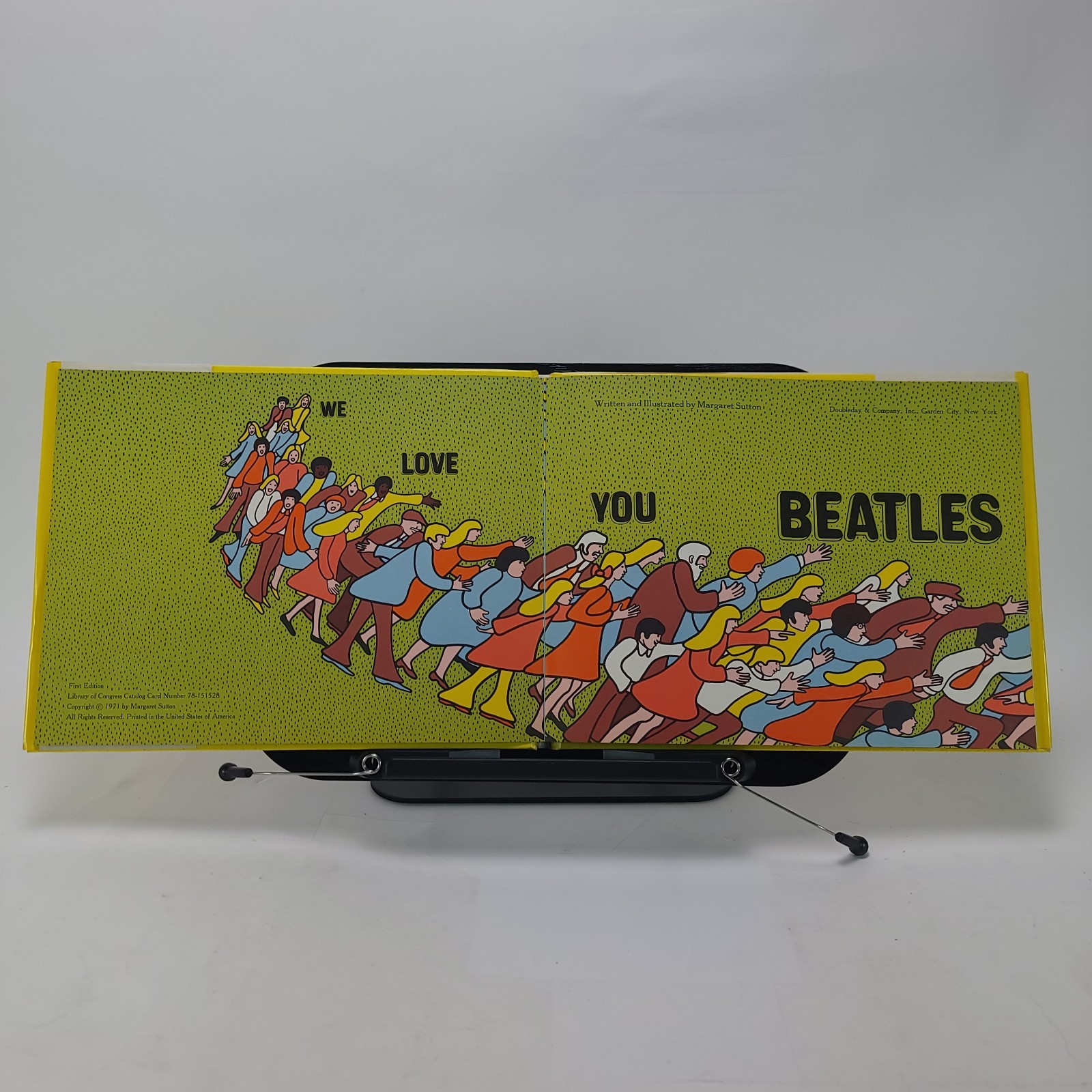We Love You Beatles Margaret Sutton 1971 FE DJ Hardcover Book