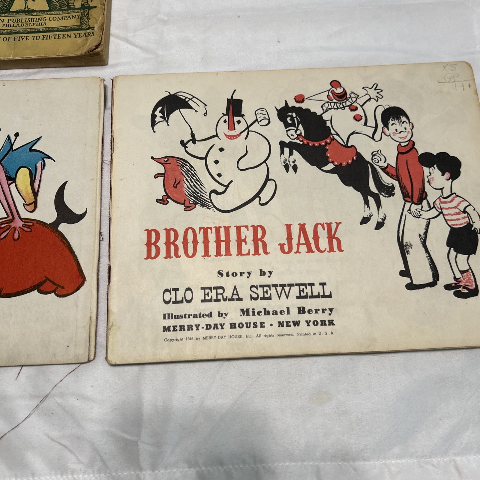 Vintage Children’s Board Books. 1920s-1960’s Illustrated Lot Of 5