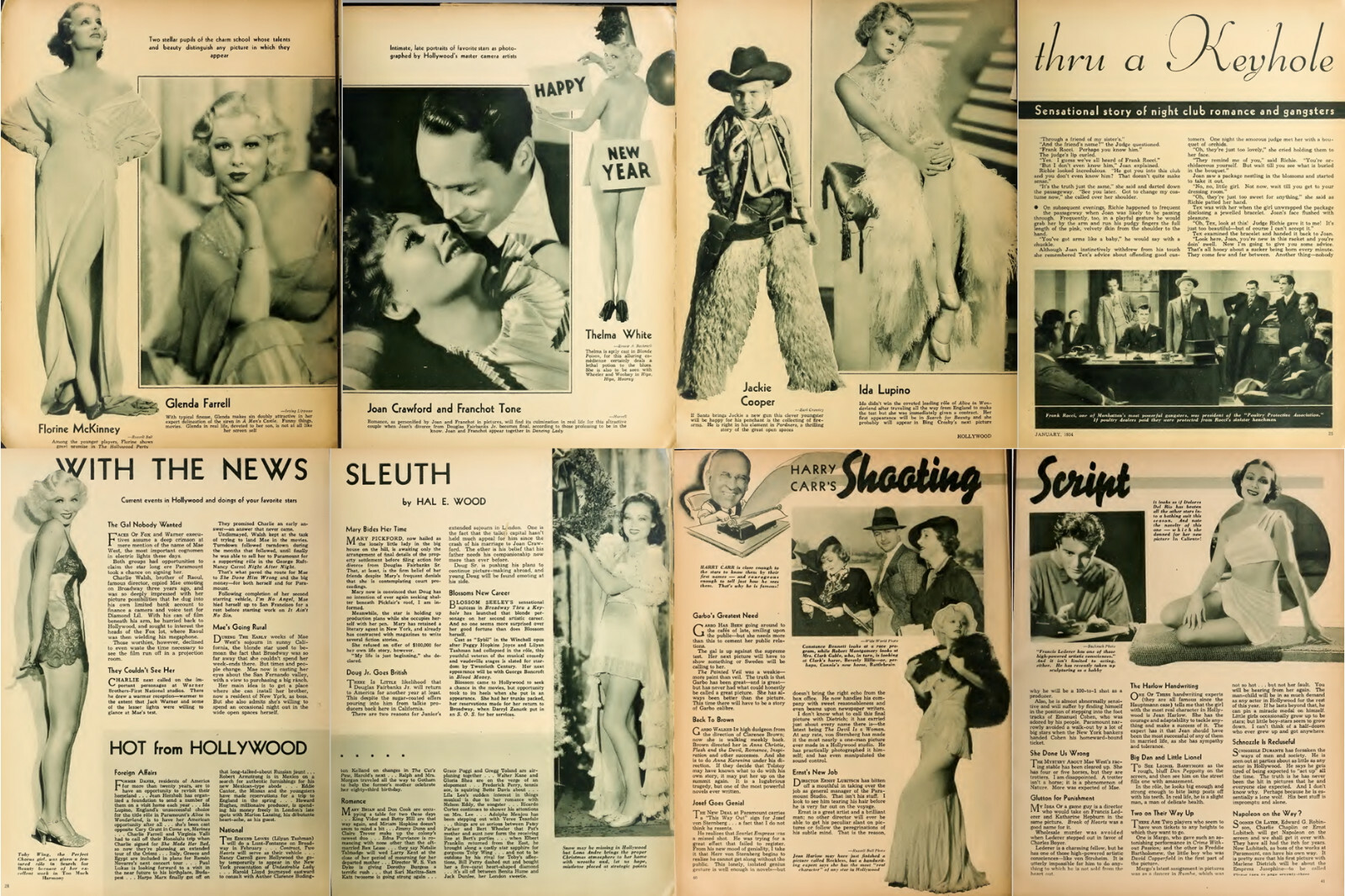 108 Old Issues of Hollywood – Golden Age Movies Fan Magazine (1934-1943) on DVD
