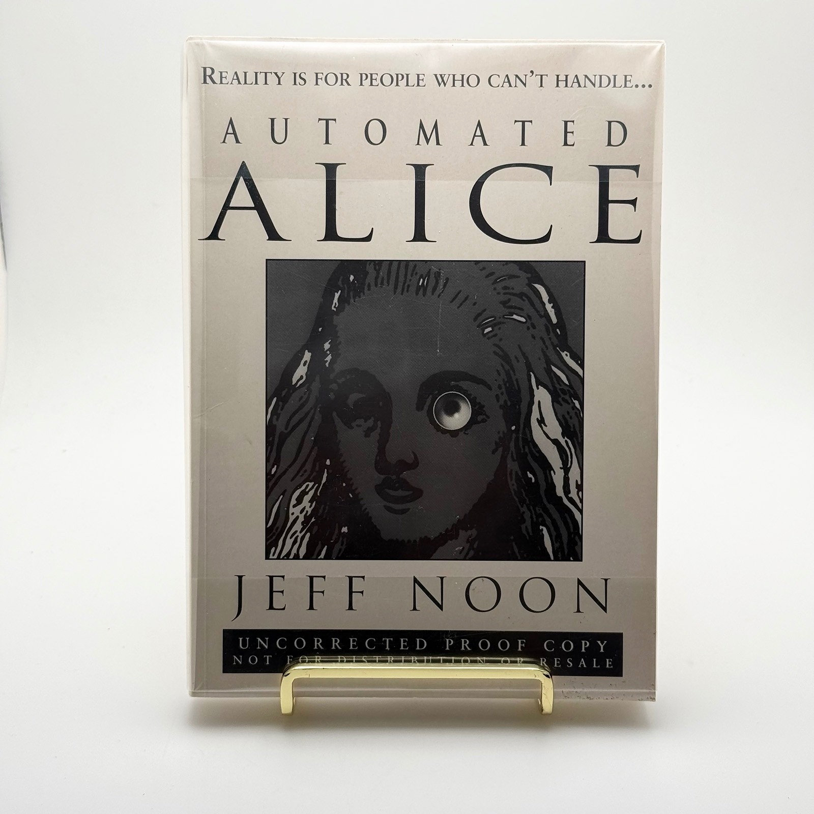 SIGNED – Automated Alice by Jeff Noon – 1st Ed HC 1996 + Proof Copy Lot ARC