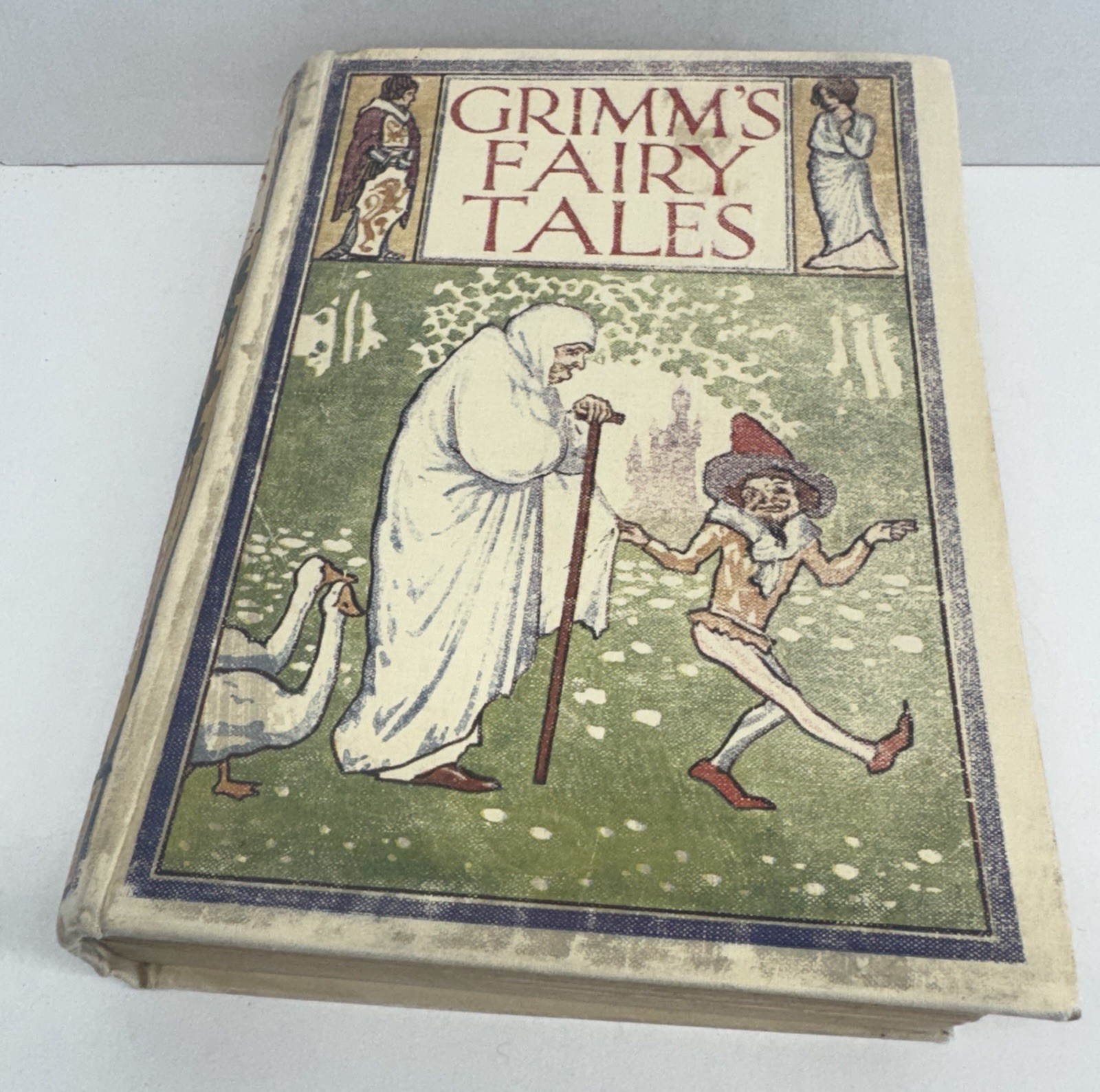 Grimm’s Household Fairy Tales (1936) Antique Children Decorative Binding