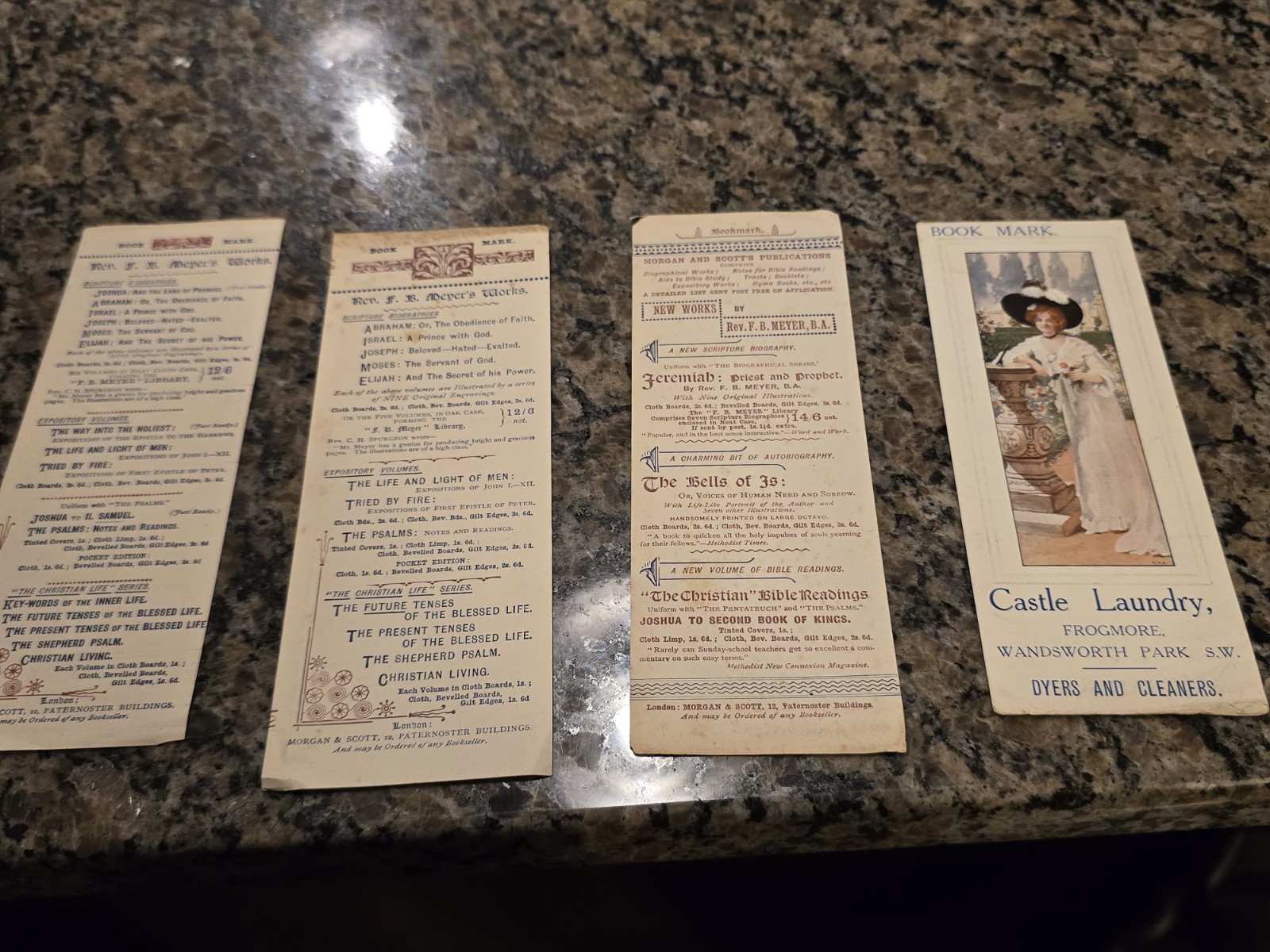 Rare Lot Of 3 F. B. Meyer Bookmarks Keswick Convention 1880s-90s + Bonus