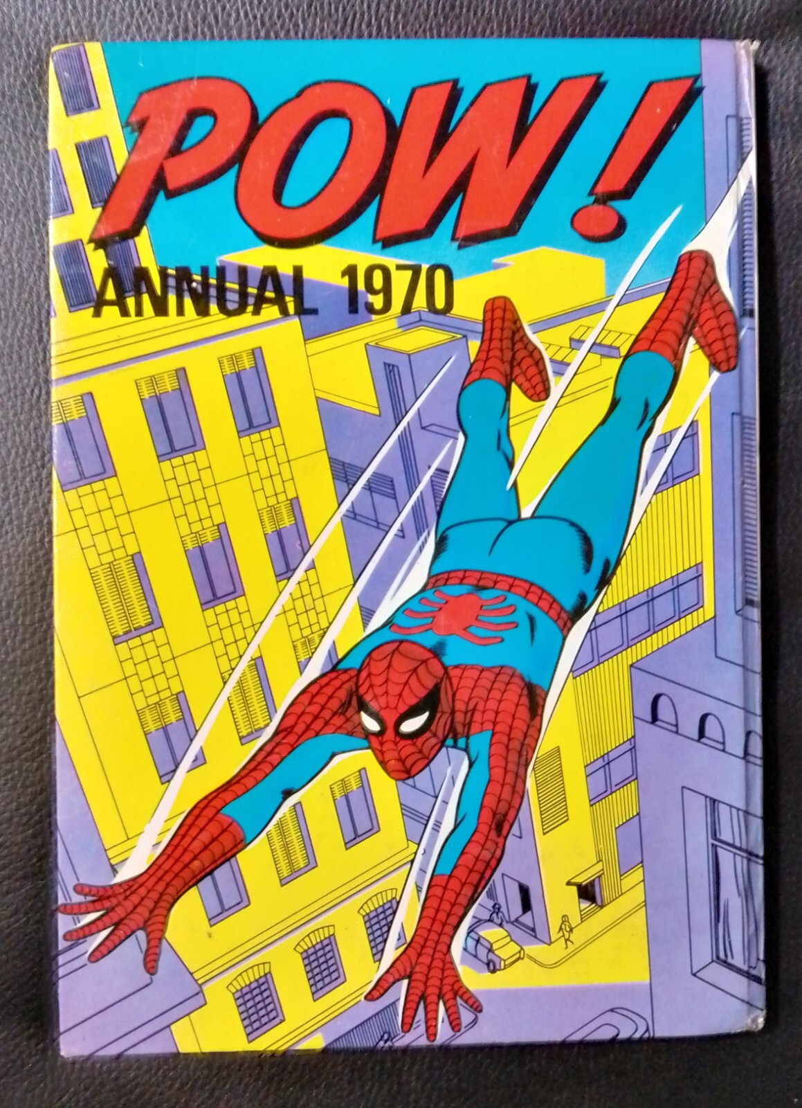 POW SUPERHEROES ANNUAL 1970 Spider-Man Cover Hardback Marvel Comic Book Vintage