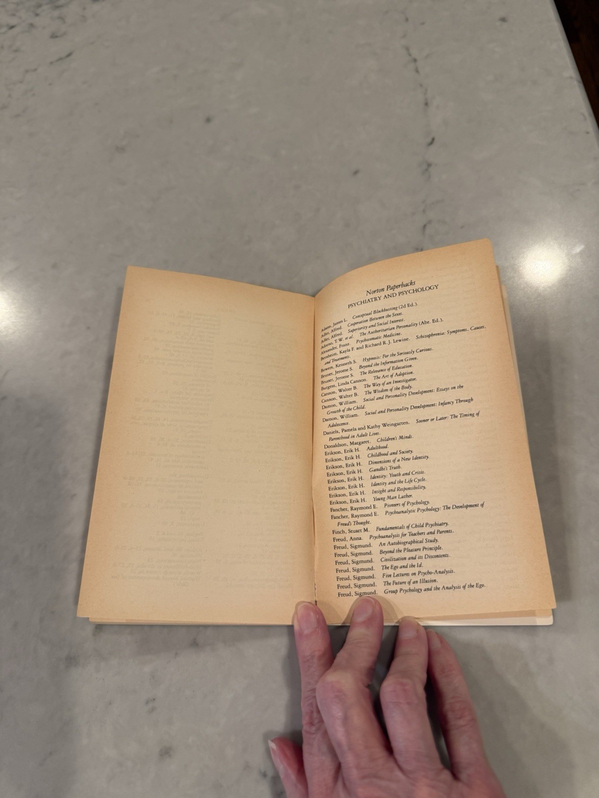 An Outline of Psycho-Analysis, Sigmund Freud, 1969 Norton Library