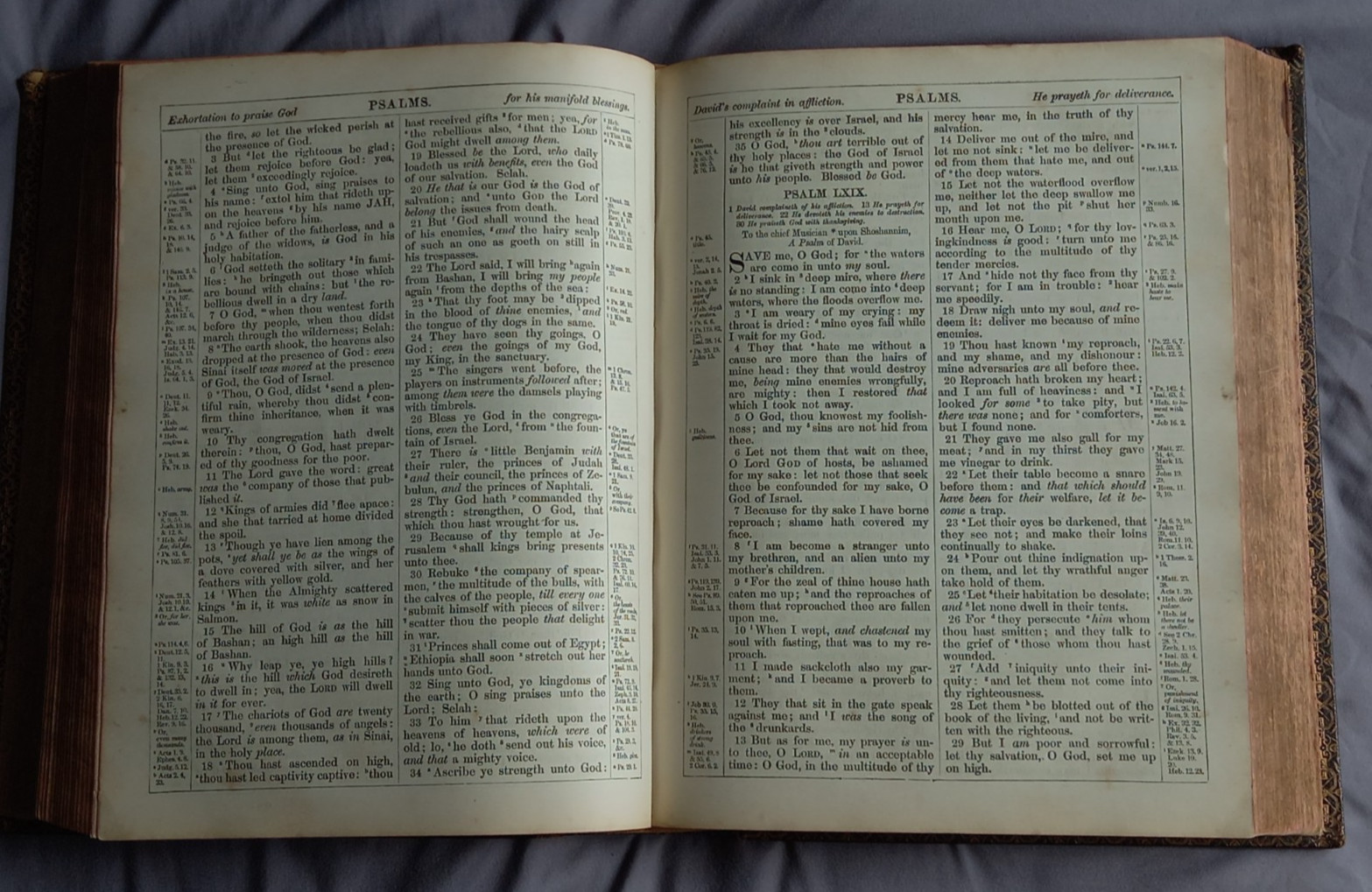 Antique 1901 KJV Holy Bible Large Oxford University Press Full Leather Pulpit