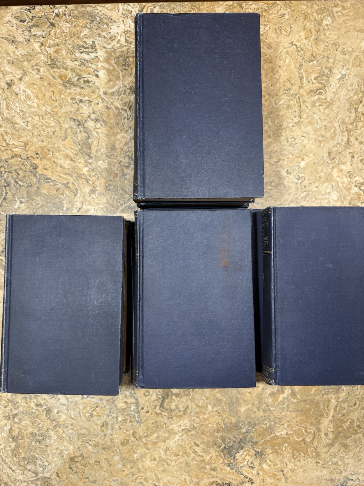Mark Twain Set of 9 HC P. F Collier Books Harper & Brothers Edition
