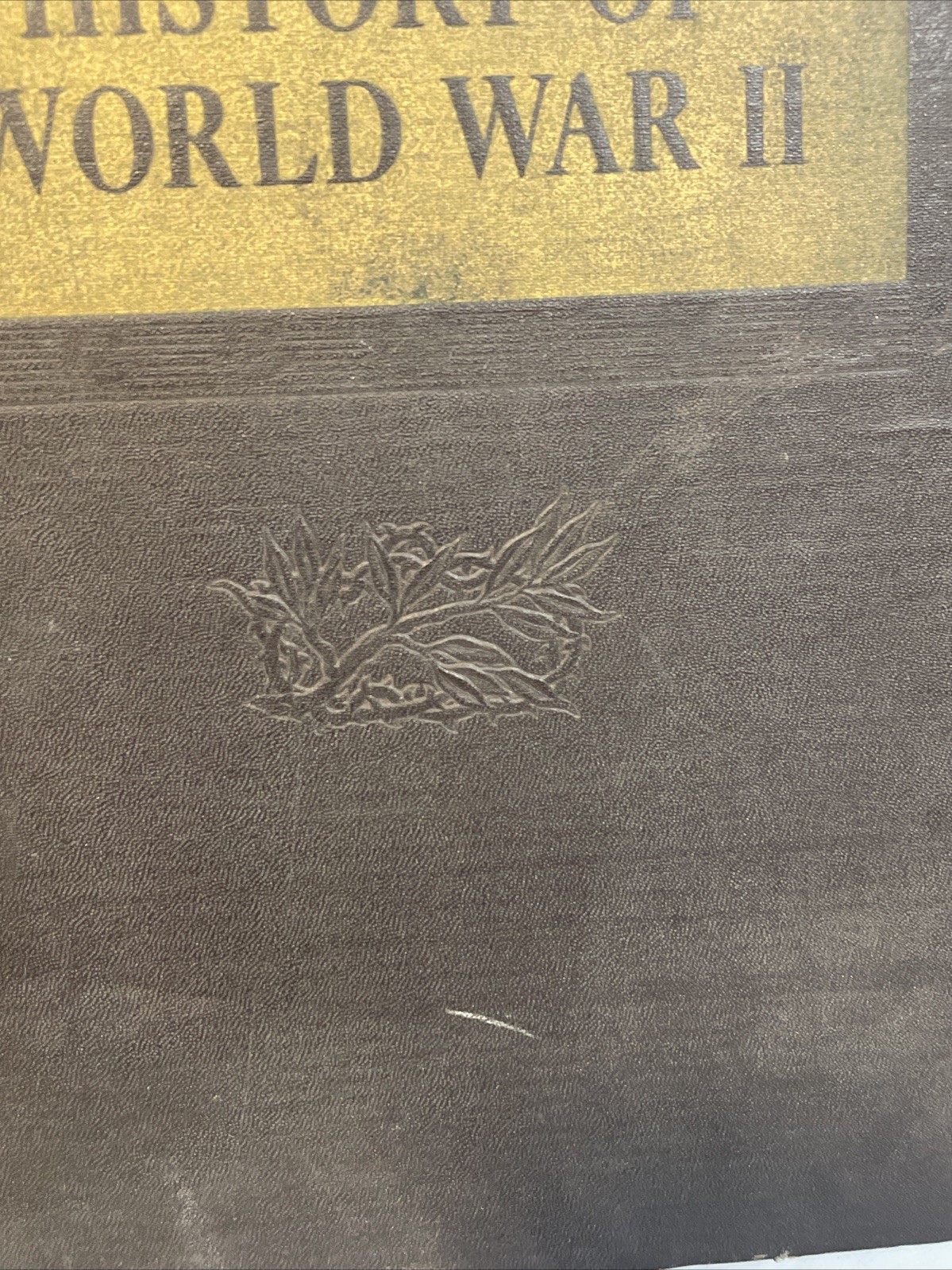 1946 Collier’s Photographic History Of World War II WW2 Hardback Book Vtg Pics