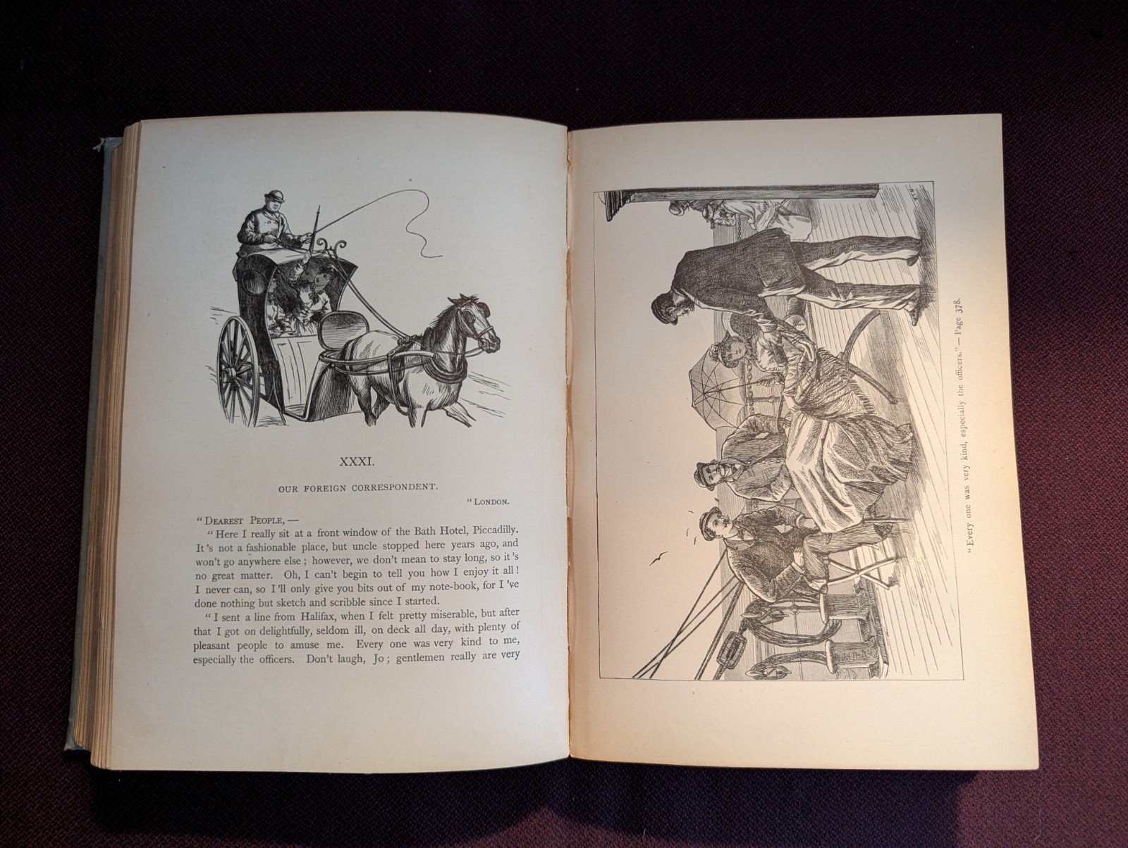 Rare ILLUSTRATED 1896 LITTLE WOMEN by Alcott Victorian Antique book