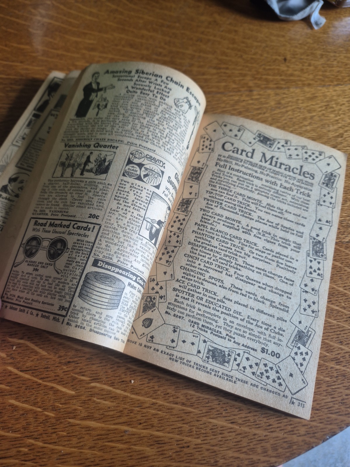 Vtg 1948 Johnson Smith Novelties Catalog 472 Detroit Mich Puzzles Hobbies Magic