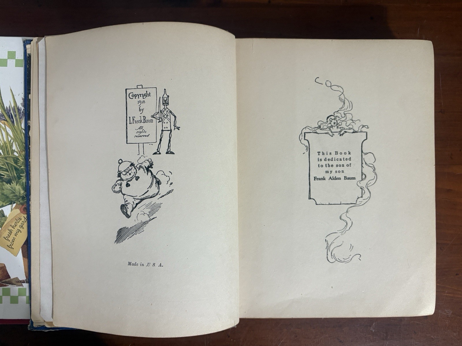 The Tin Woodman of Oz Early Print L Frank Baum HC Book 16 Color Plates C. 1920