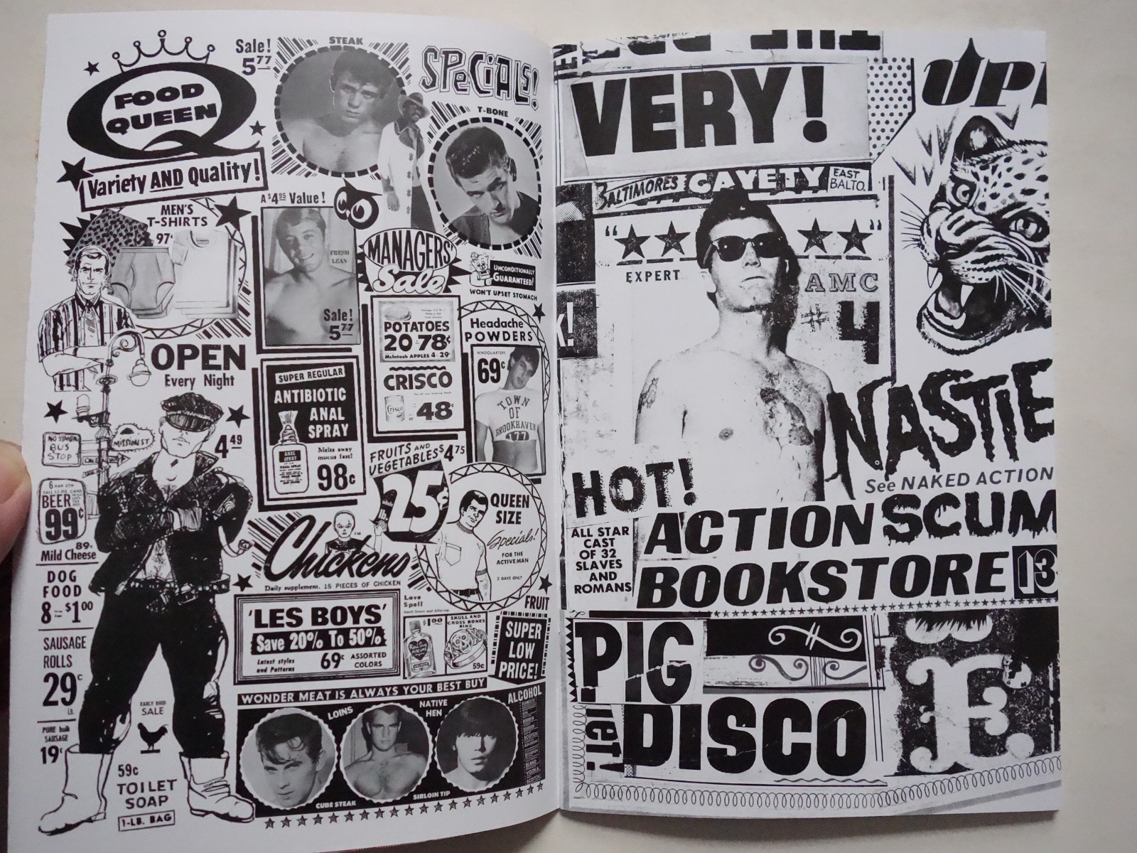 2-Pack! ALL MALE CAST #1/#4 Gay Zine Vintage Gay Magazine 70s Culture Sleaze Art