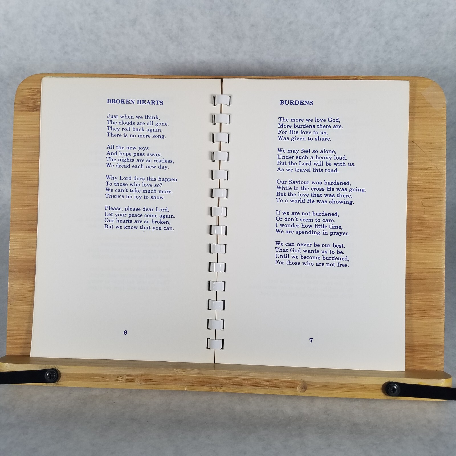 From the Heart: A Collection of Poems – Spiral Bound Paperback by Ed Clark 1984