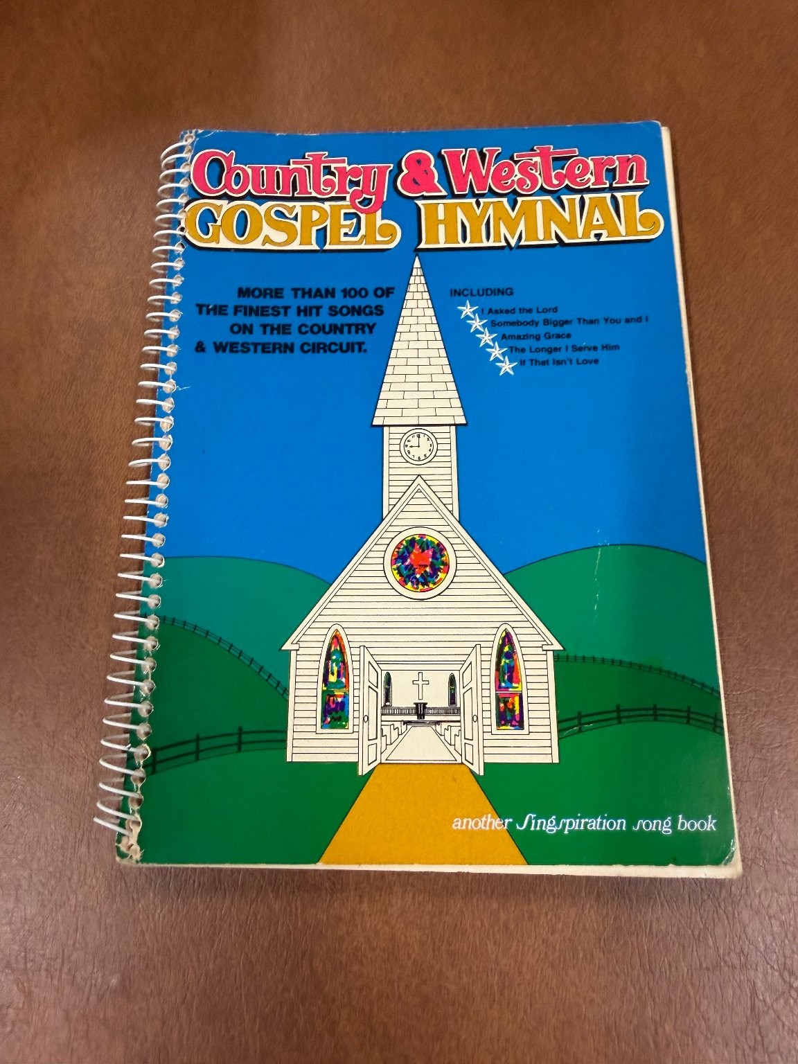 Country & Western Gospel Hymnal Fred Bock 1972 Songbook Music Spiral Bound