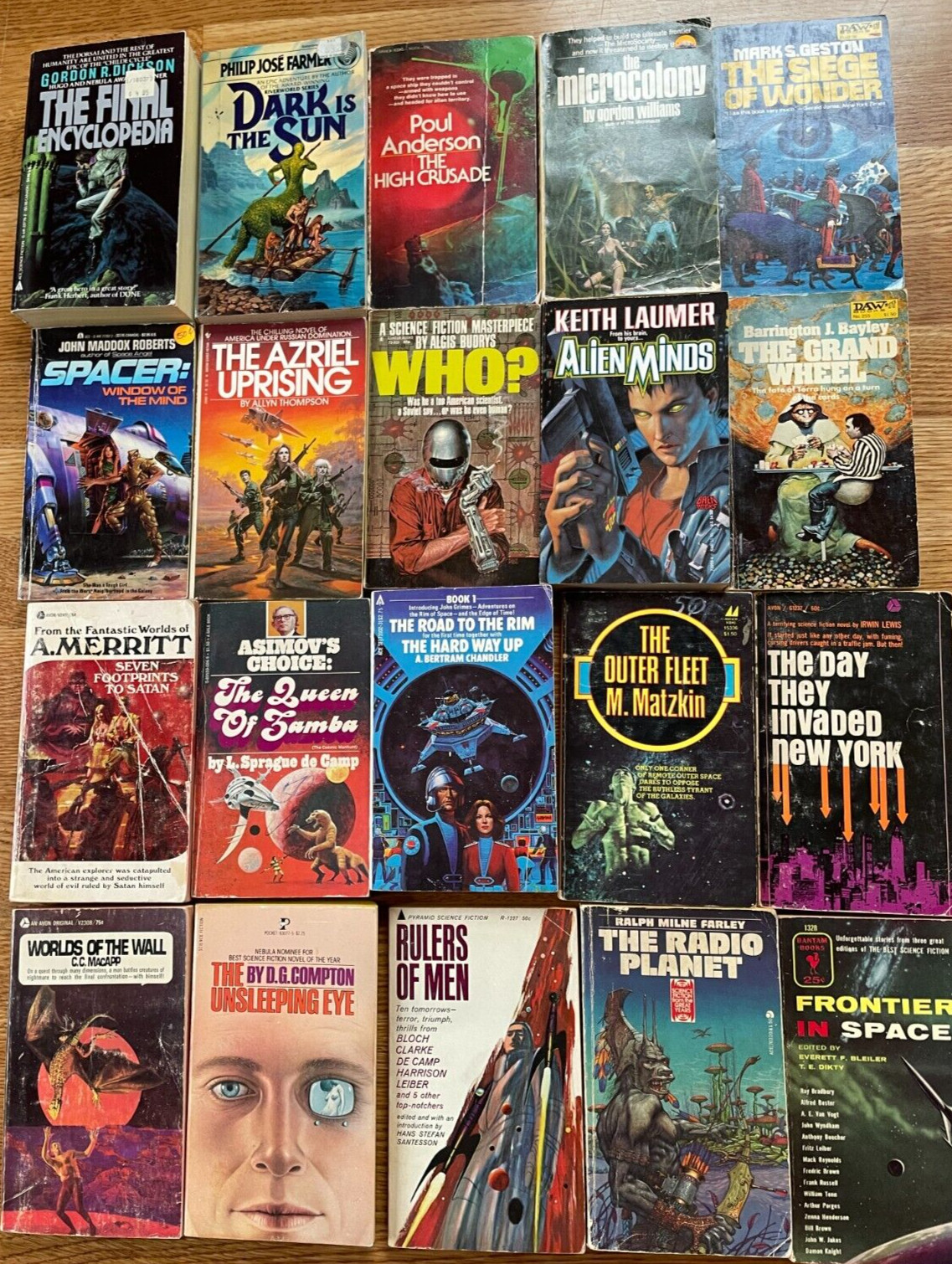 10X All Science Fiction Scifi Random Mix Paperback Books Vintage 1960s+ Lot