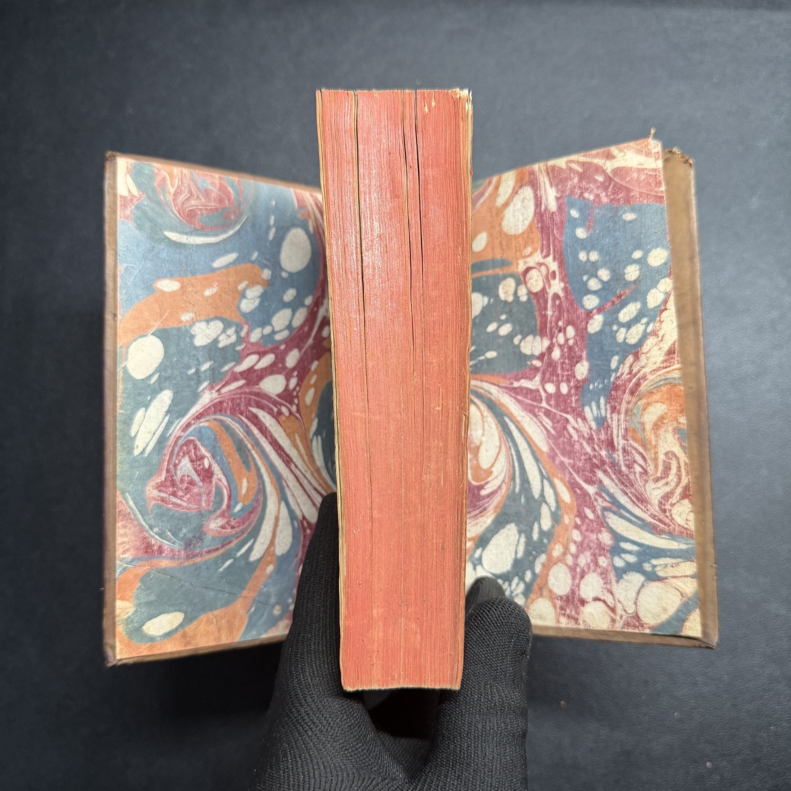 1745 French Military Dictionary Artillery Marine Foldout Leather Vol 1